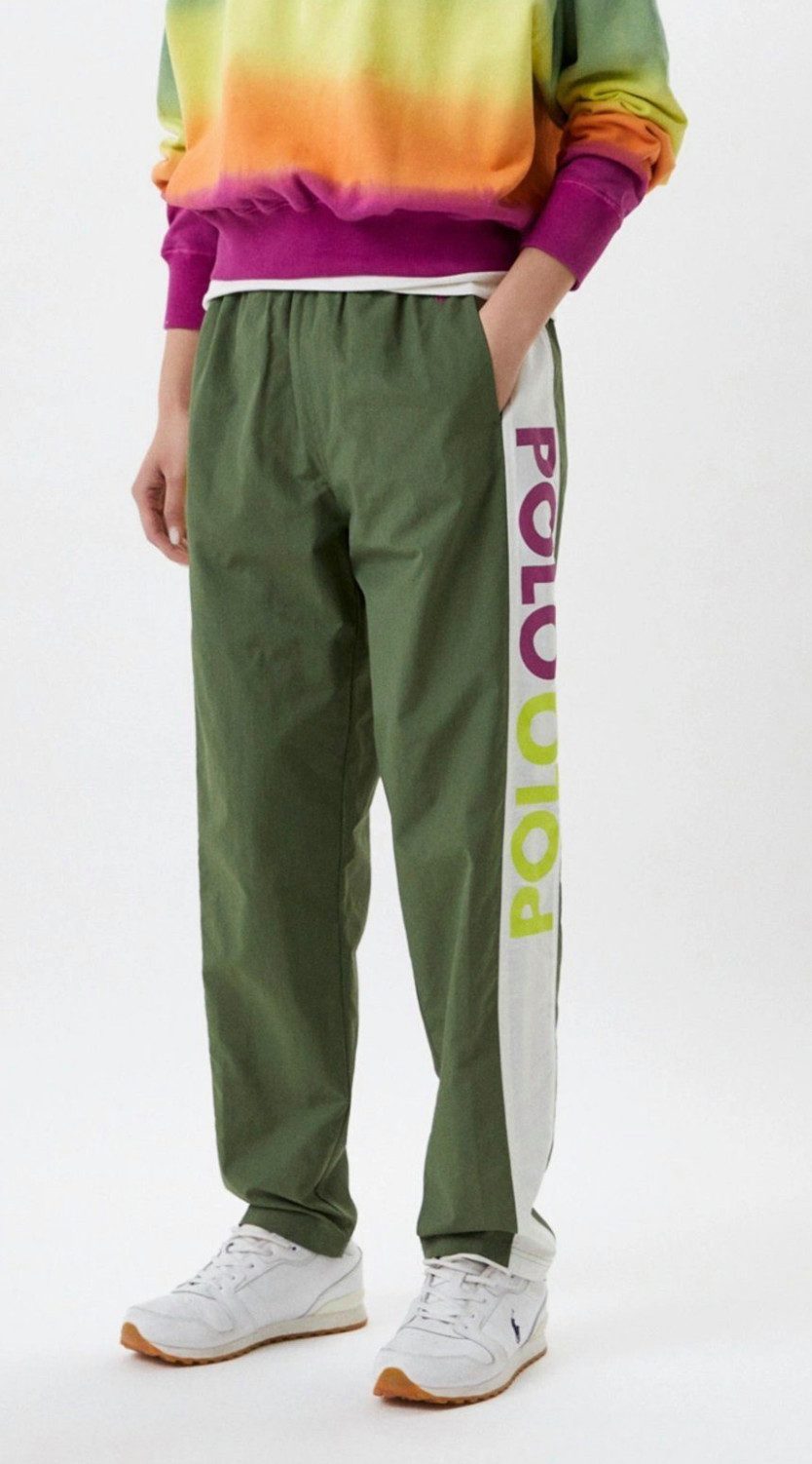 Polo Ralph Lauren Jogginghose Jogginghose Tape Track Pants Army Hose Joggingpants Retro, Iconic, Oldschool