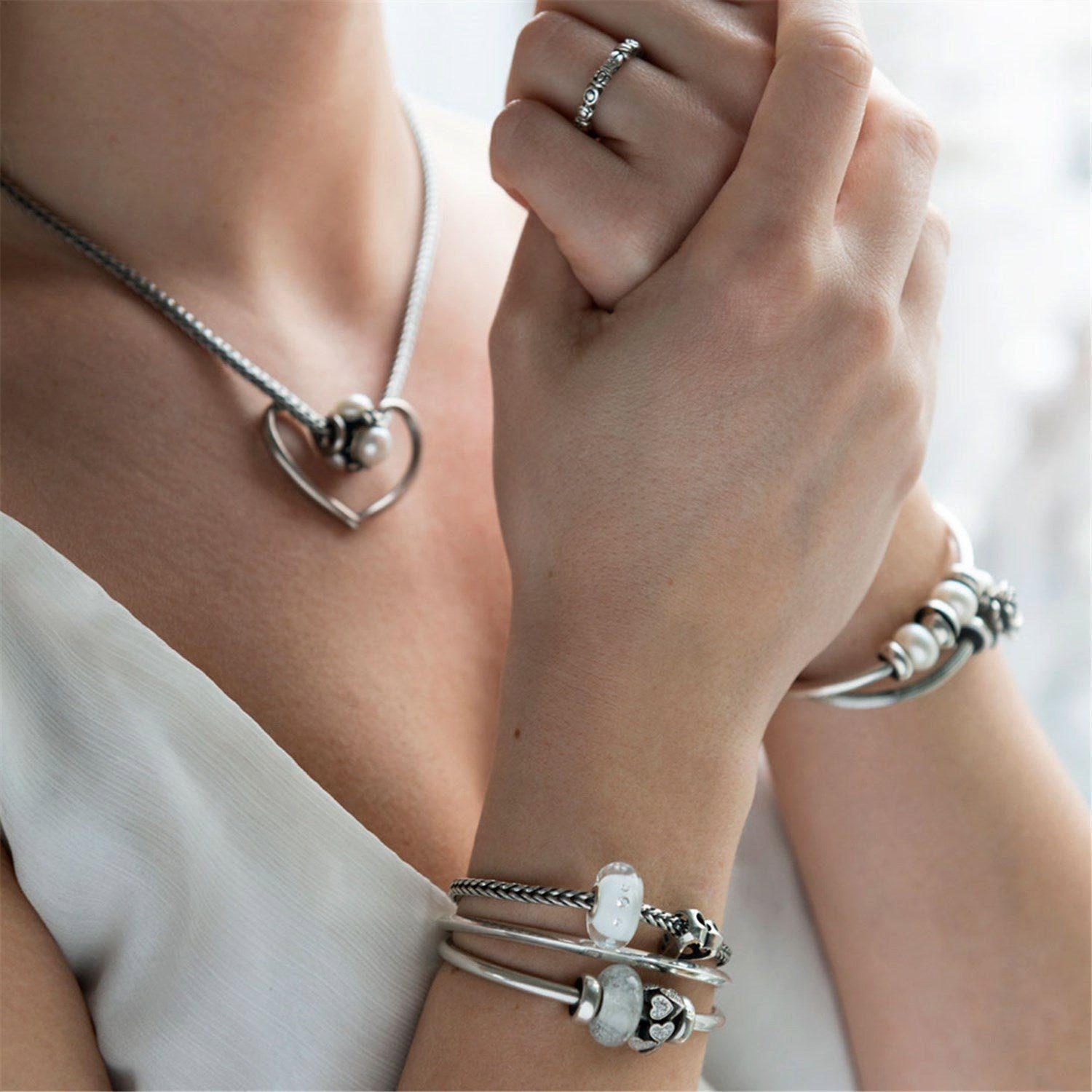 Trollbeads Bead Diamanten Bead Weiß, TG...