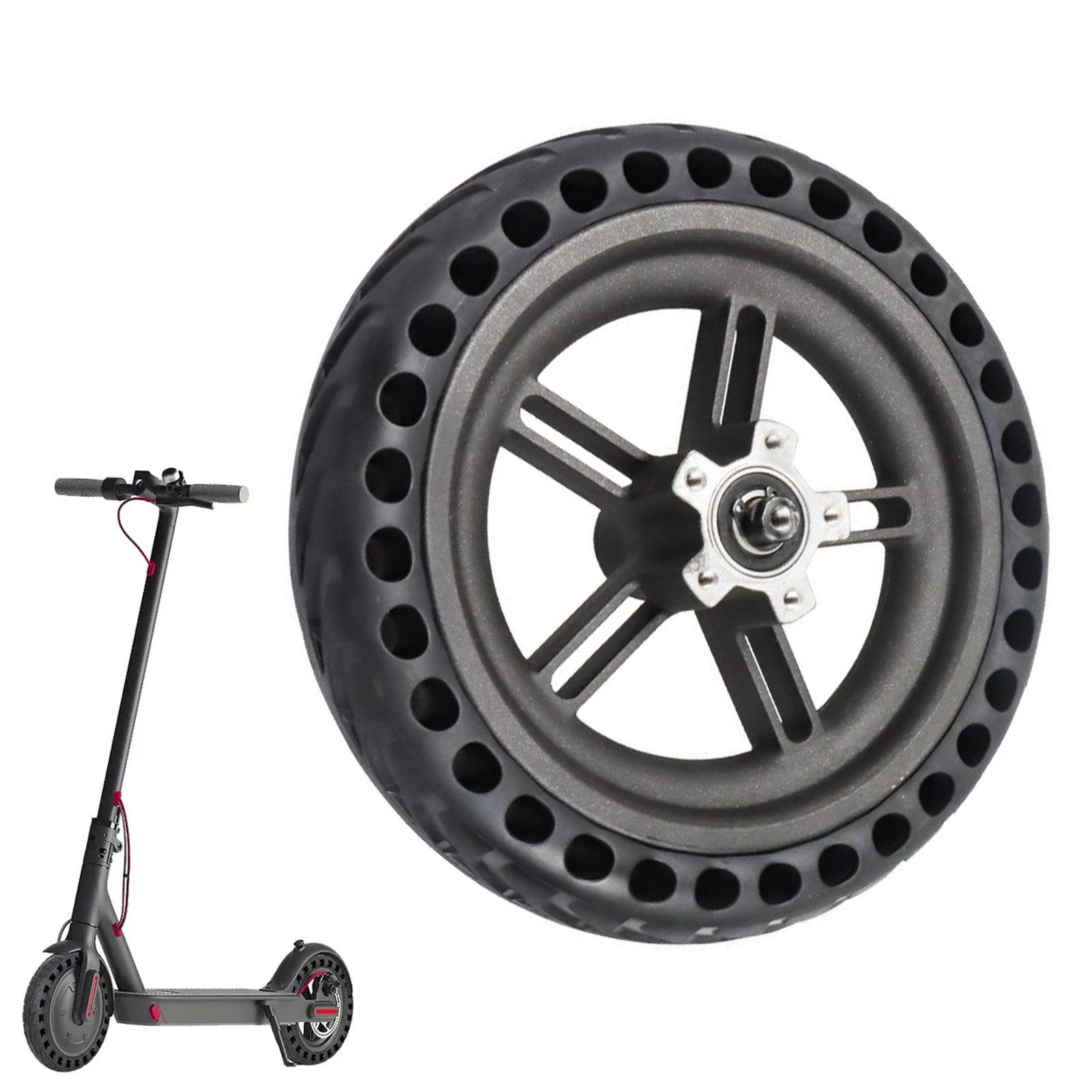 E-Scooter-Reifendecke Rollerreifen mit Naben, Wabenreifen