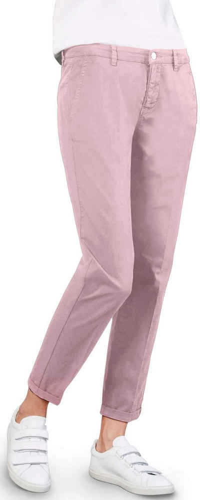MAC Chinos MAC Chino-Hose rosa Slim Fit in Baumwoll- Stretch Qualität