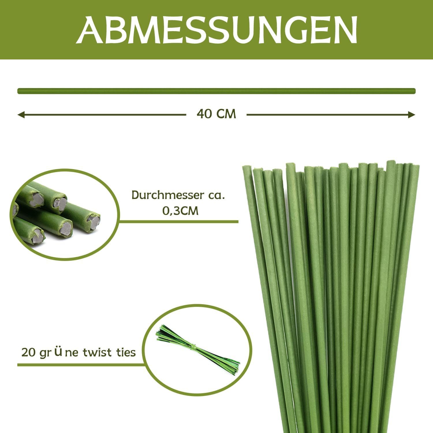 Kaket Rankhilfe Pflanzenstütze 40CM, 20 Stück günstig online kaufen