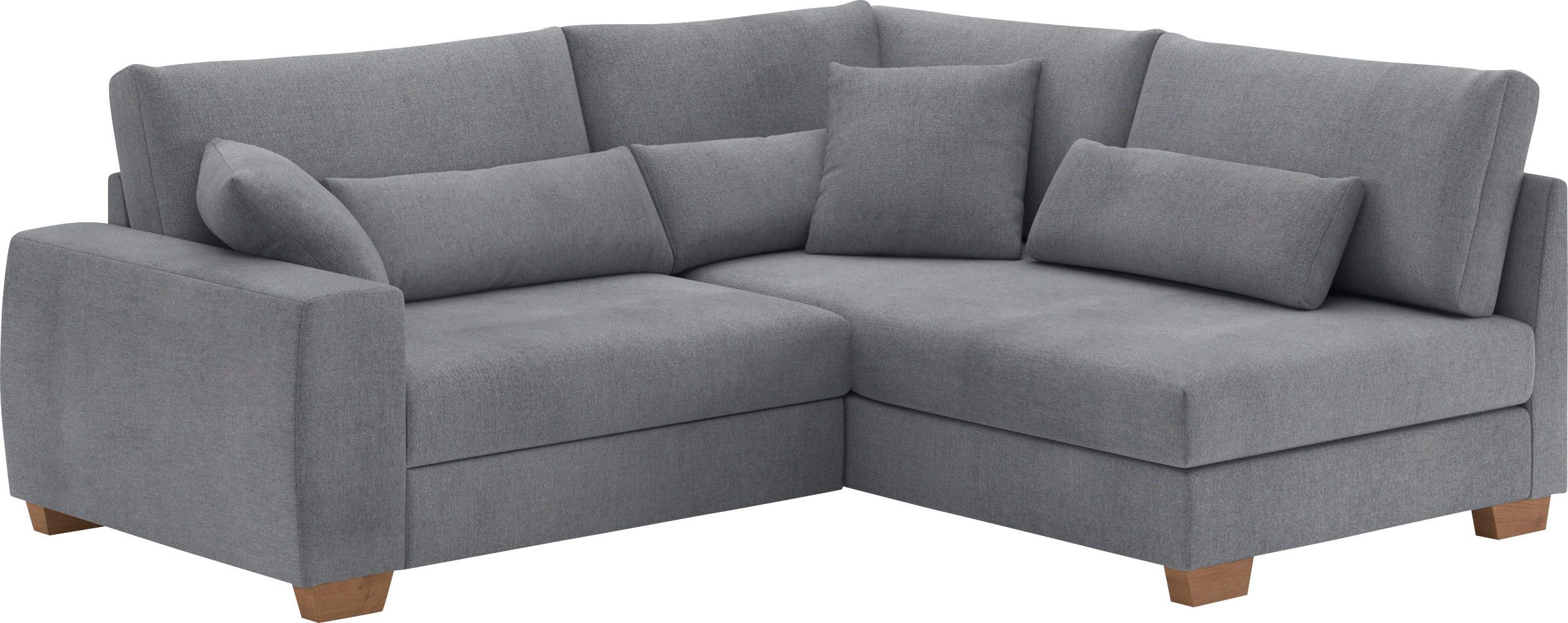 Mr. Couch Ecksofa "Helena L-Form", Mit Federkern, wahlweise mit Bettfunktio günstig online kaufen