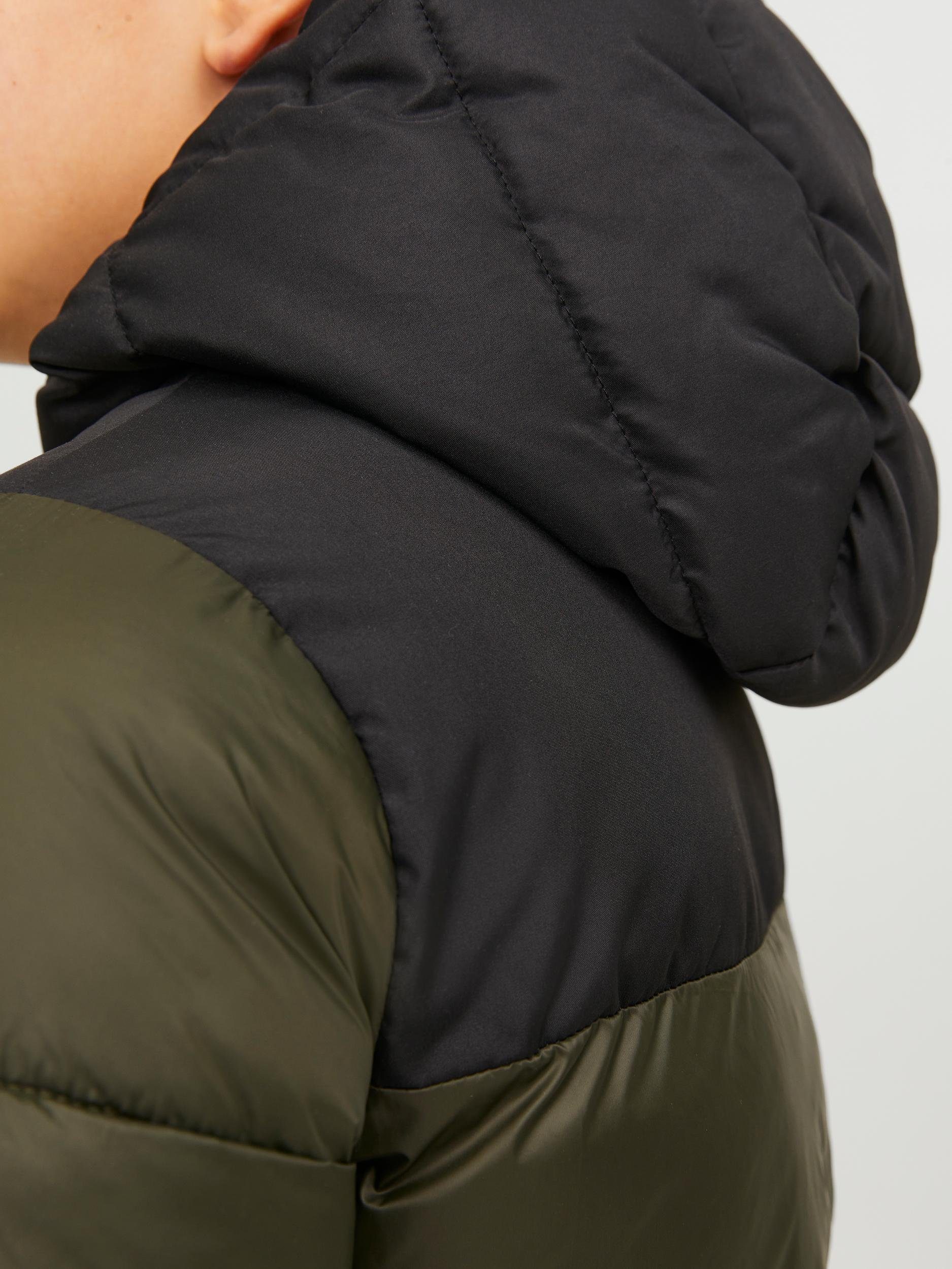 SN HOOD Junior Jack BLOCKING JNR Rosin & JJETOBY PUFFER Detail:BLACK Jones Steppjacke