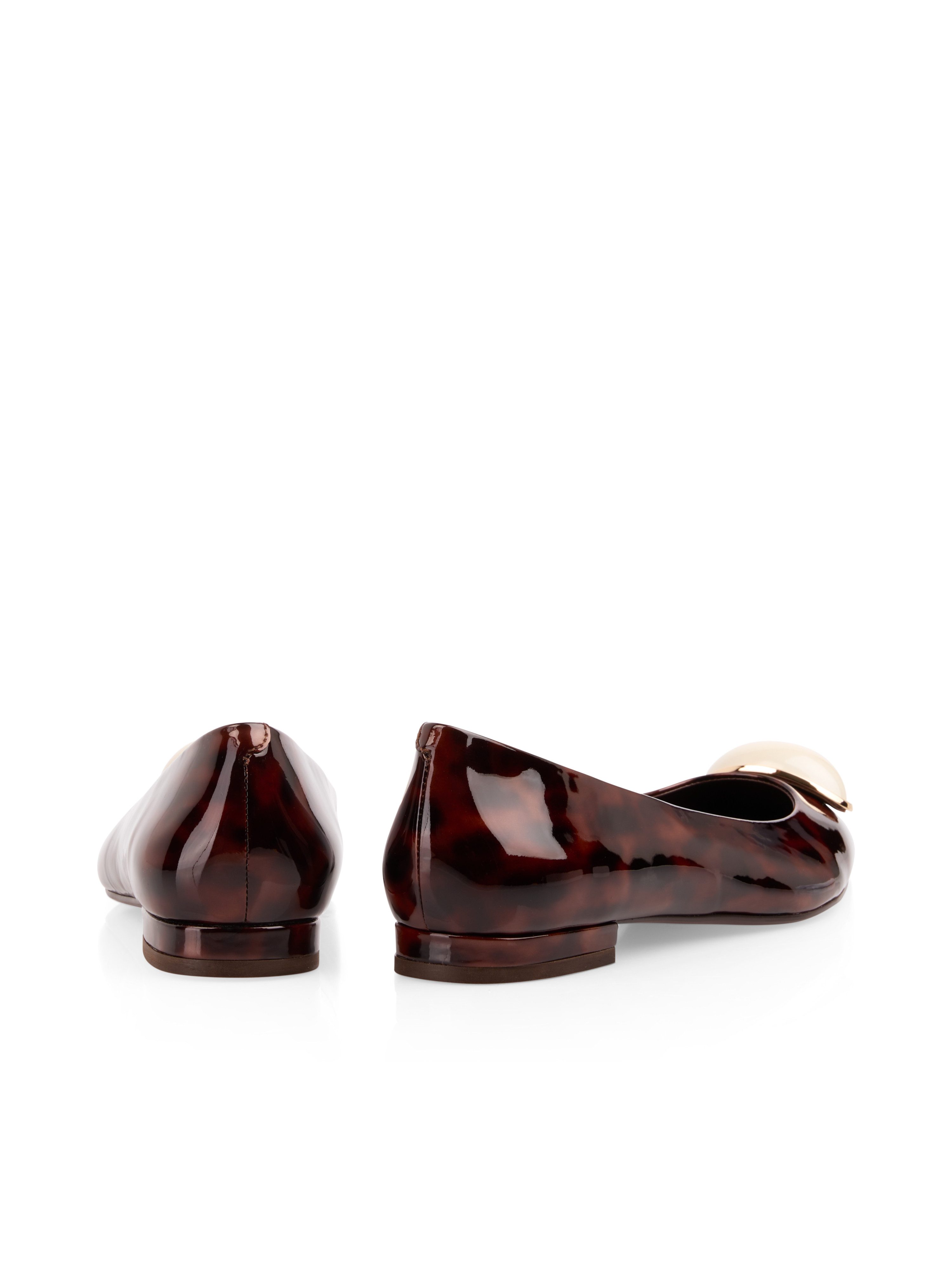 Marc Cain Ballerina Blockabsatz, Pumps mit edlem Schmuckstein