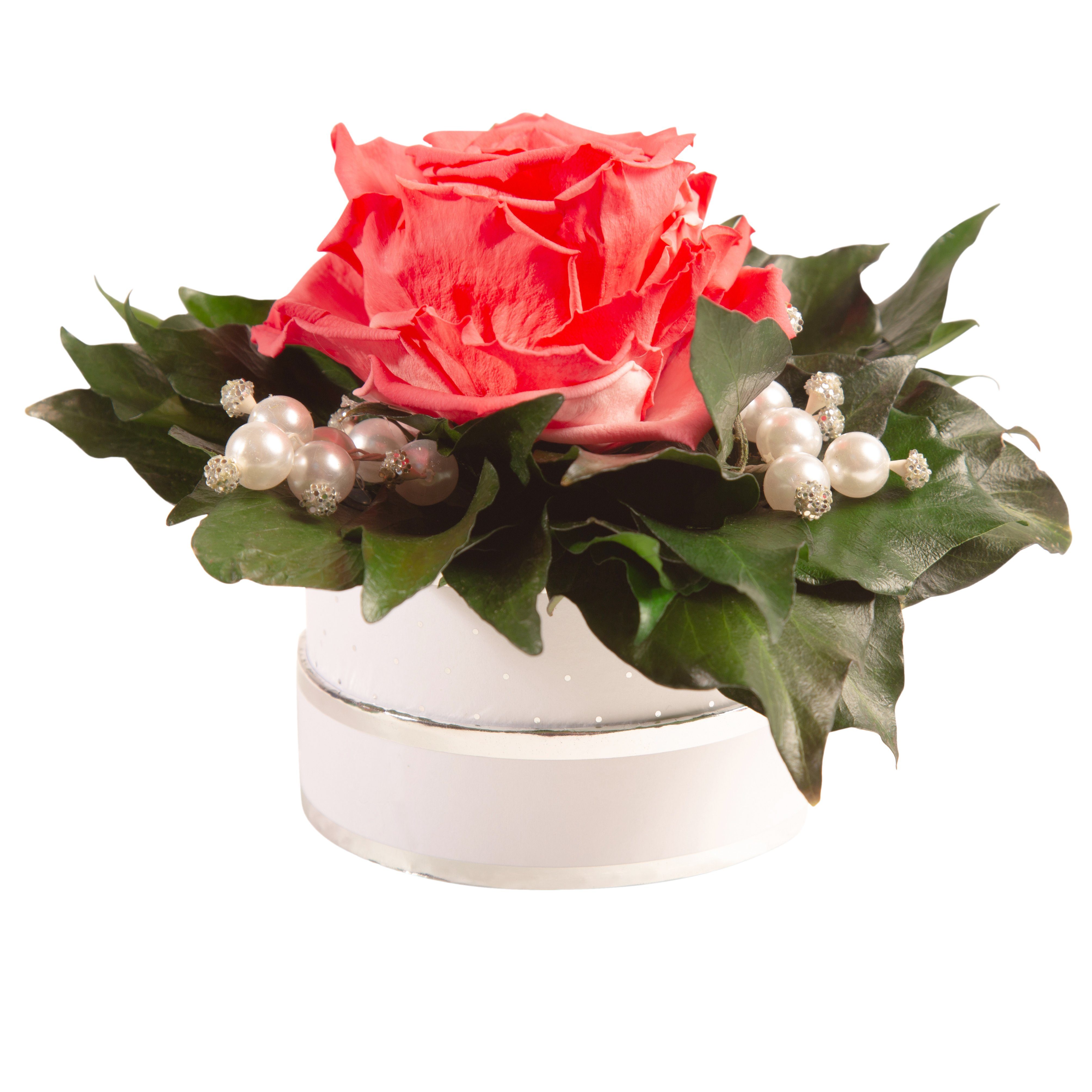 Kunstblume Infinity Rosenbox Diamonds and Pearls günstig online kaufen
