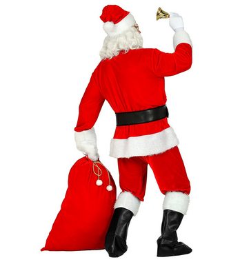 Scherzwelt Kostüm Kostümset für den Weihnachtsmann Gr. L/XL - mit Sack, Brille Bart, Stiefelabdecker, Gürtel