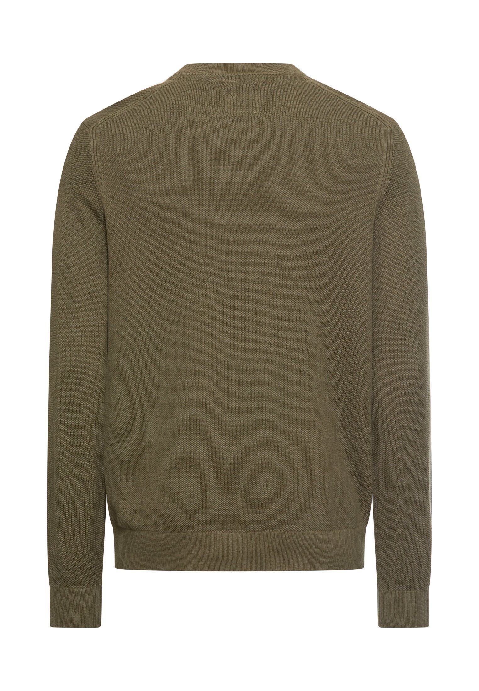 camel active Strickpullover unifarben und aus reiner Baumwolle günstig online kaufen