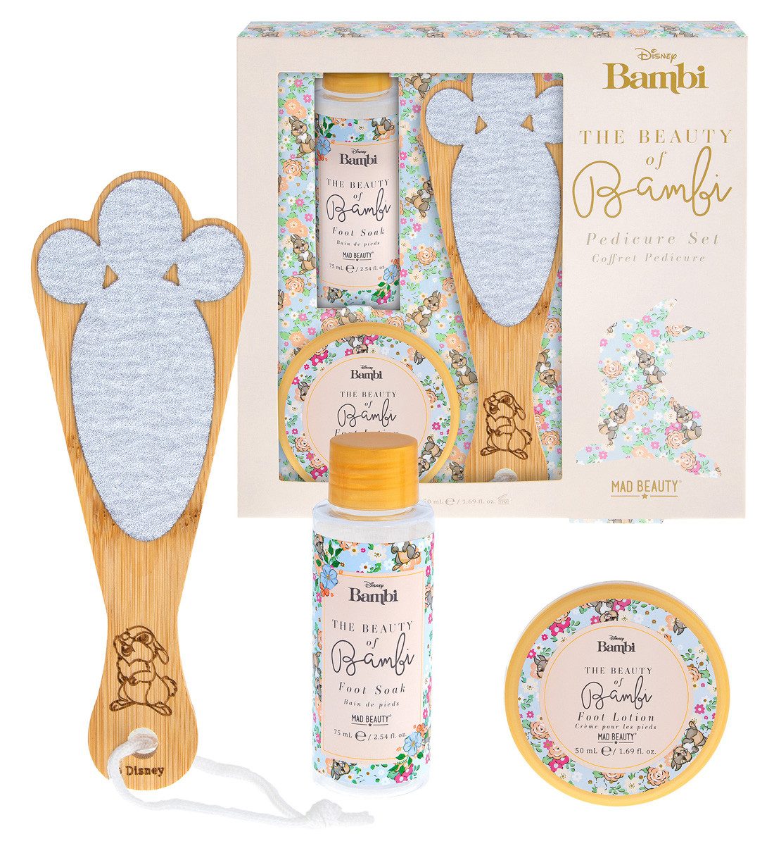 Disney Maniküre-Pediküre-Set Bambi Pediküre Geschenkset, inkl. Fußfeile, Fußlotion, Fußbad Rituals
