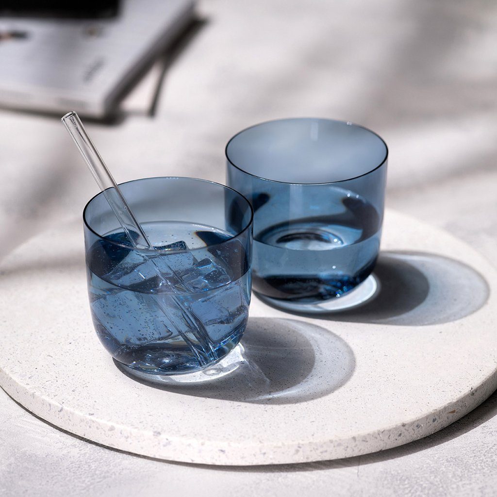 like. by Villeroy & Boch Tumbler-Glas Like Ice Wasserglas, 280 ml, 2 Stück, 2-tlg., Glas, Kristallglas, 2 Stck, spülmaschinenfest