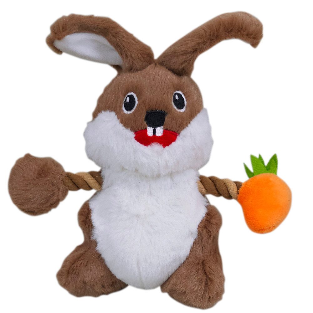 Nobby Hundepfeife Nobby Hundespielzeug Plüsch Osterhase mit Seil 16