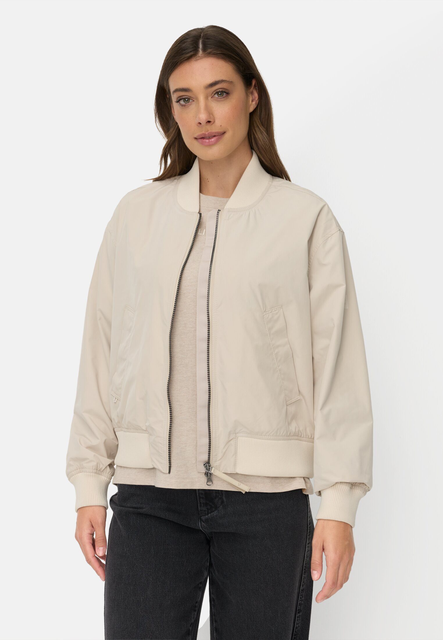 camel active Bomberjacke mit Taschen Langarm