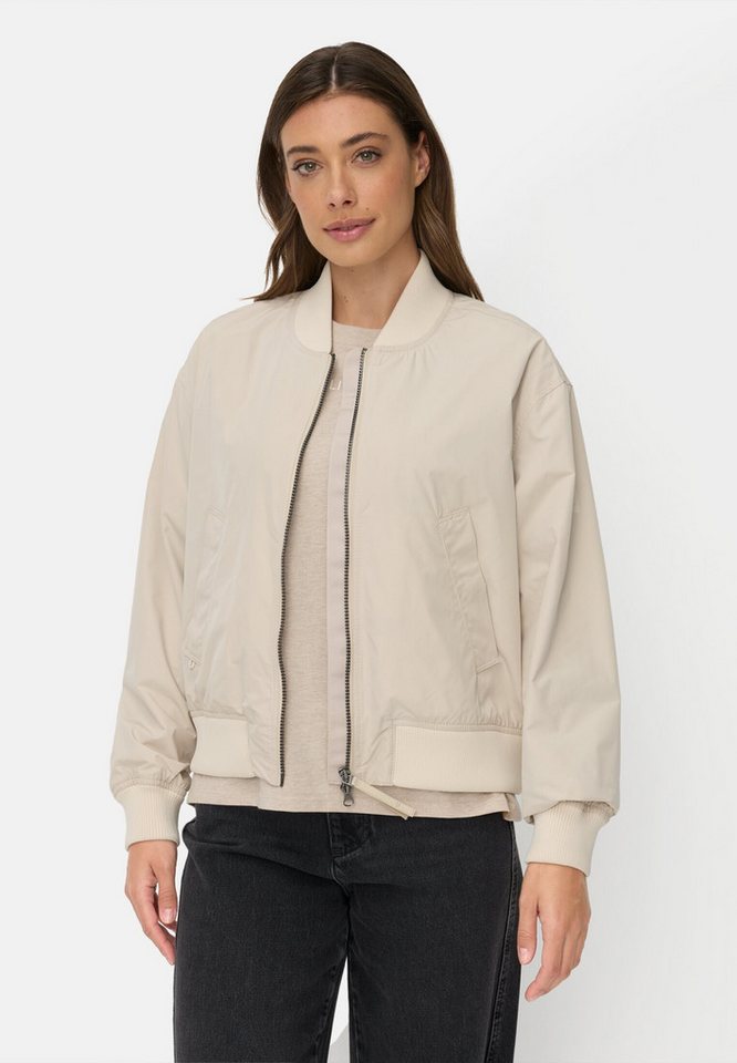 camel active Blouson mit Taschen Langarm Markenlabel