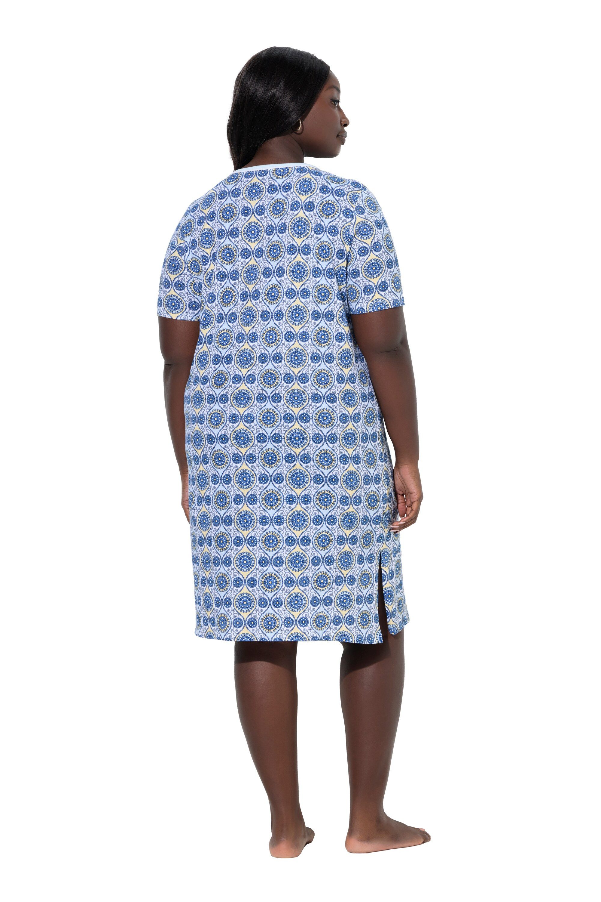 Ulla Popken Bigshirt Bigshirts 2er-Pack Rundhals/V-Ausschnitt Halbarm