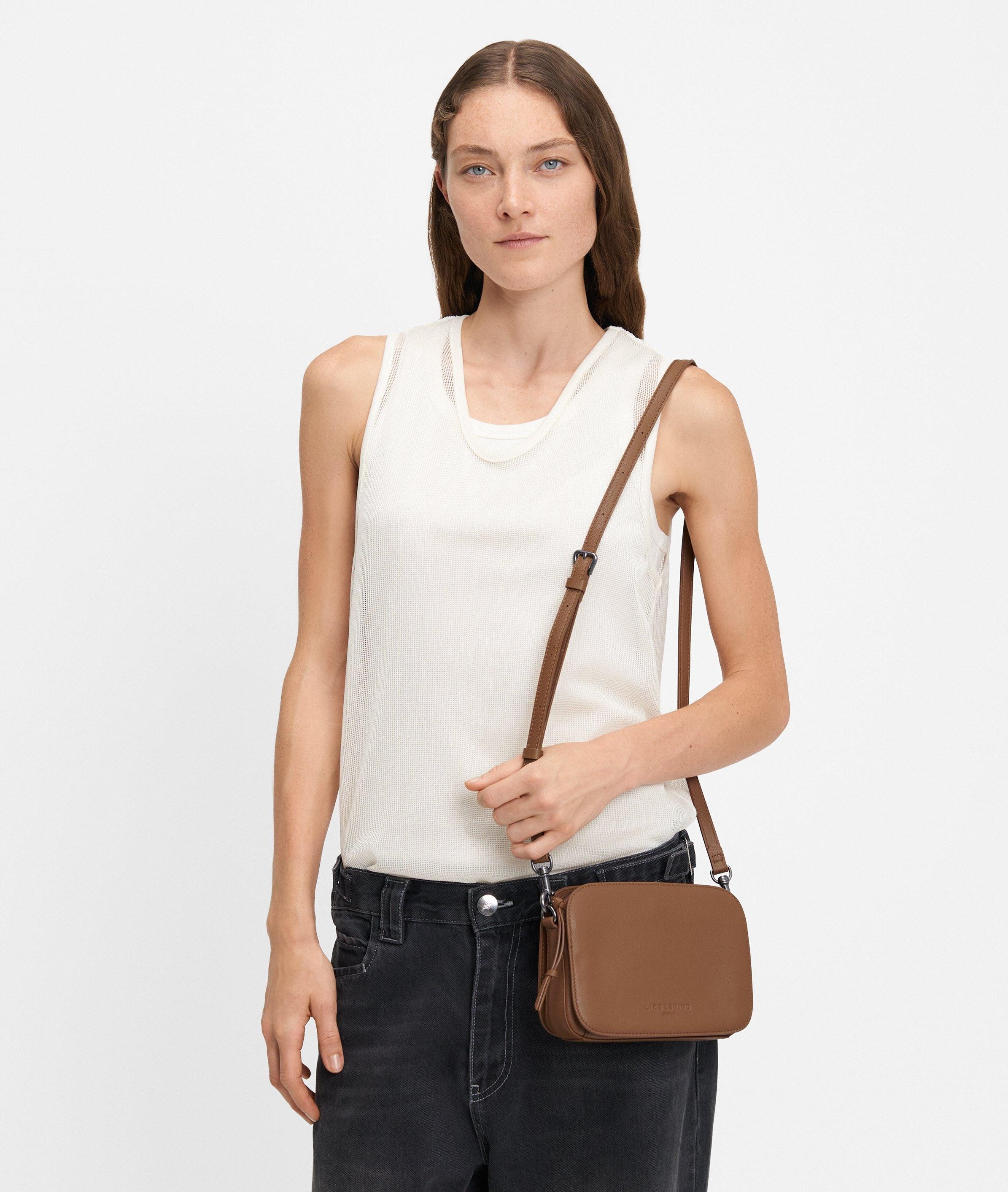 Liebeskind Berlin Umhängetasche Luka Crossbody S, Handliche Crossbody-Bag aus Rindsleder