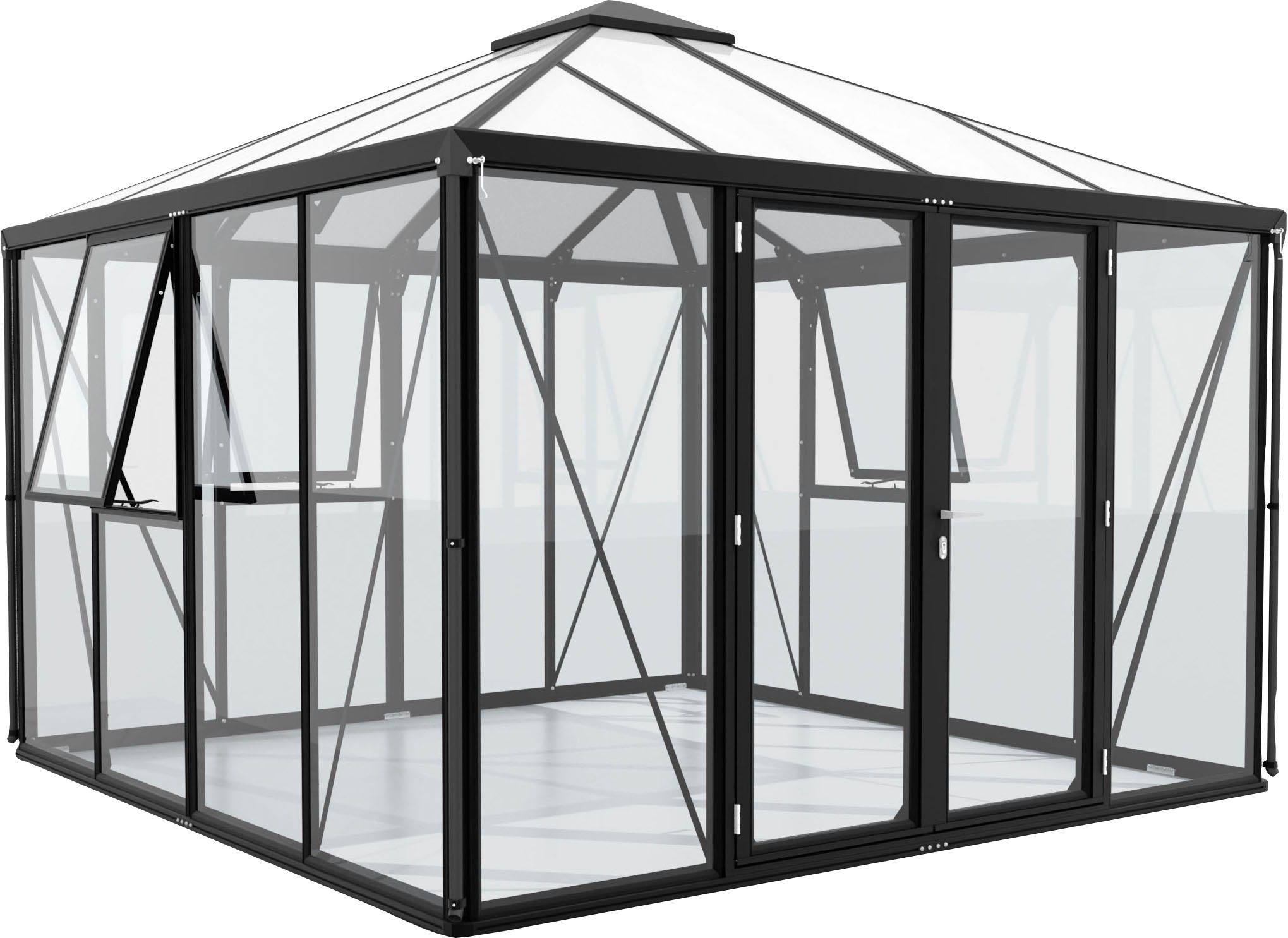 Gewächshaus Minos ESG/HKP, schwarz