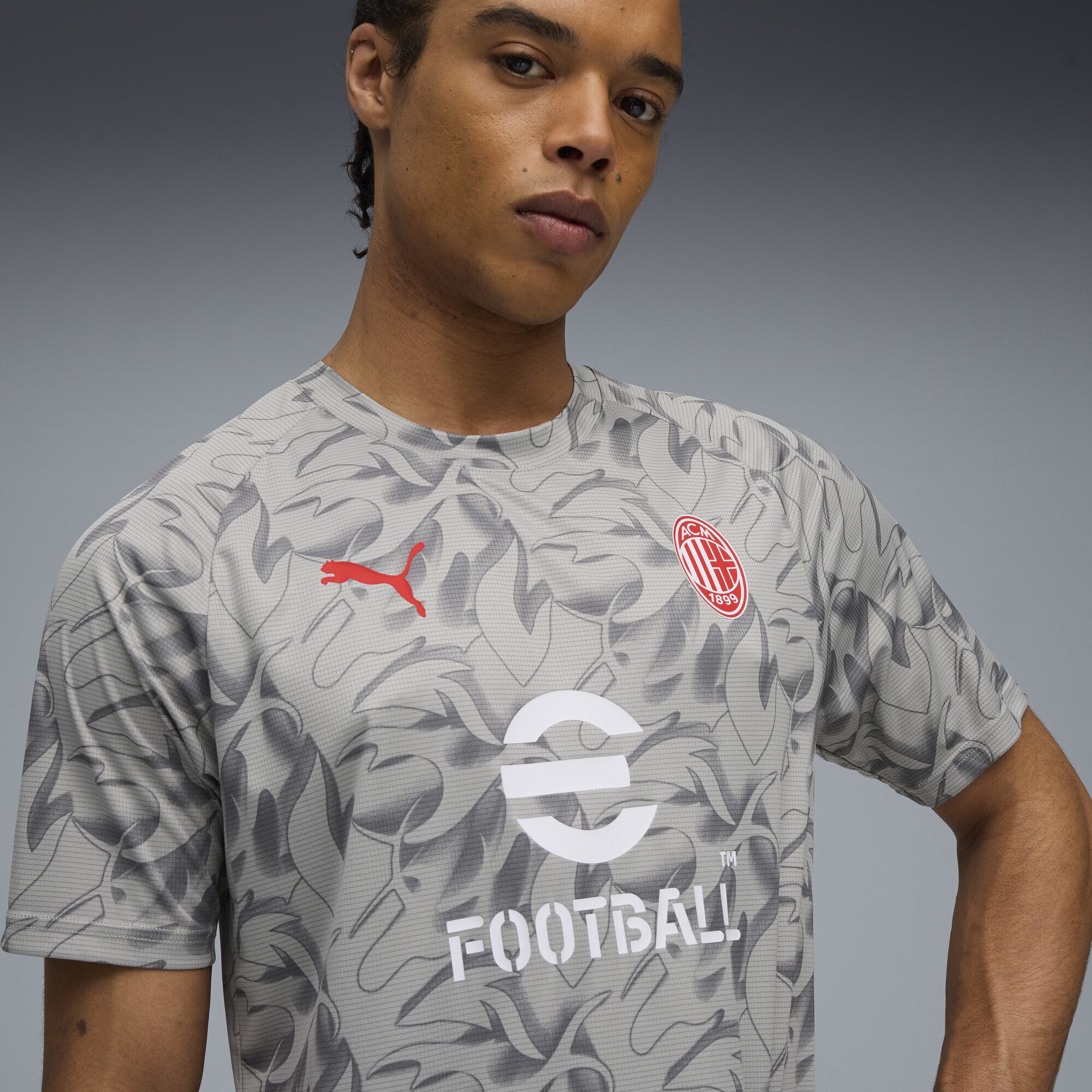 PUMA Trainingsshirt AC Milan Aufwärmtrikot Herren