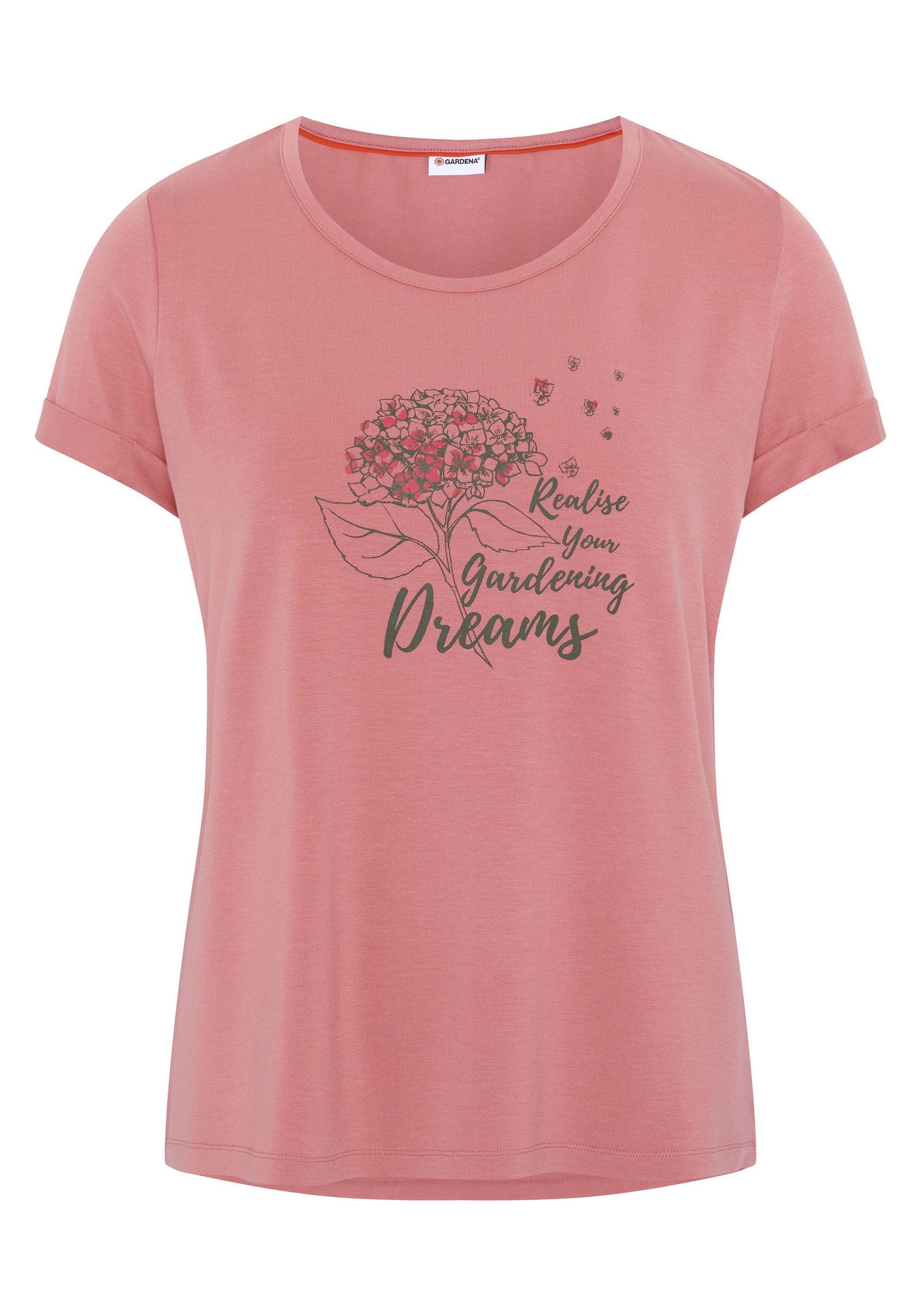 T-Shirt mit dezentem, floralem Frontprint
