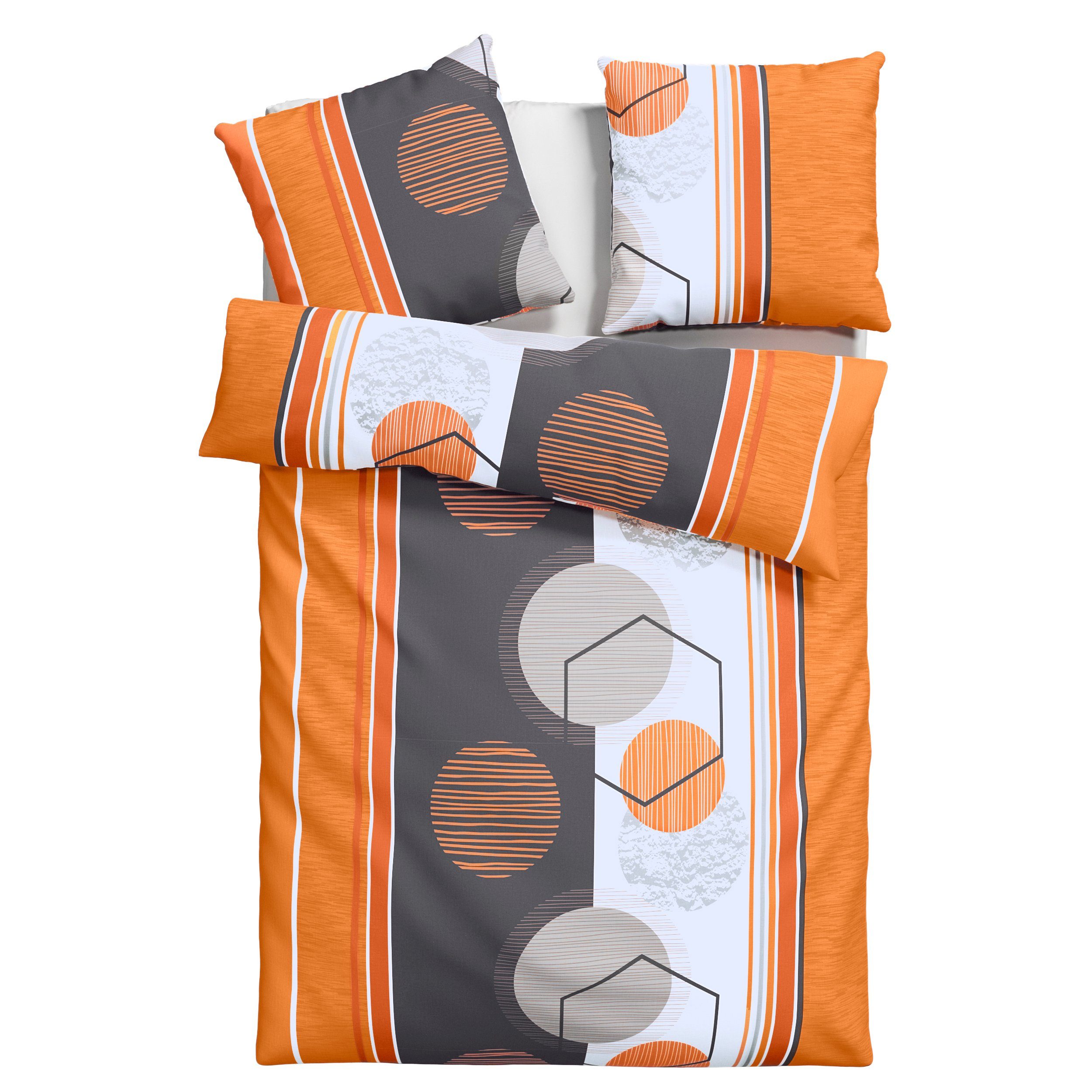 my home Bettwäsche Emmi in Gr. 135x200 oder 155x220 cm, Polycotton recycelt günstig online kaufen