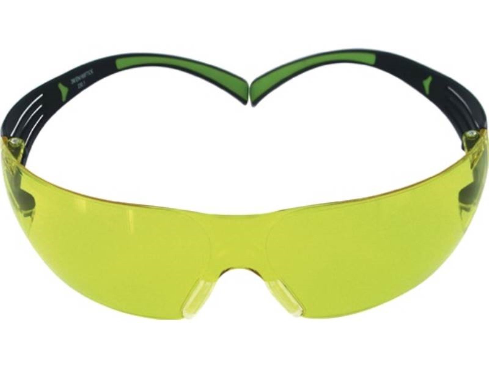3M Arbeitsschutzbrille Schutzbrille SecureFit-SF400 EN 166,EN 170 Bügel schwarz grün,Scheib