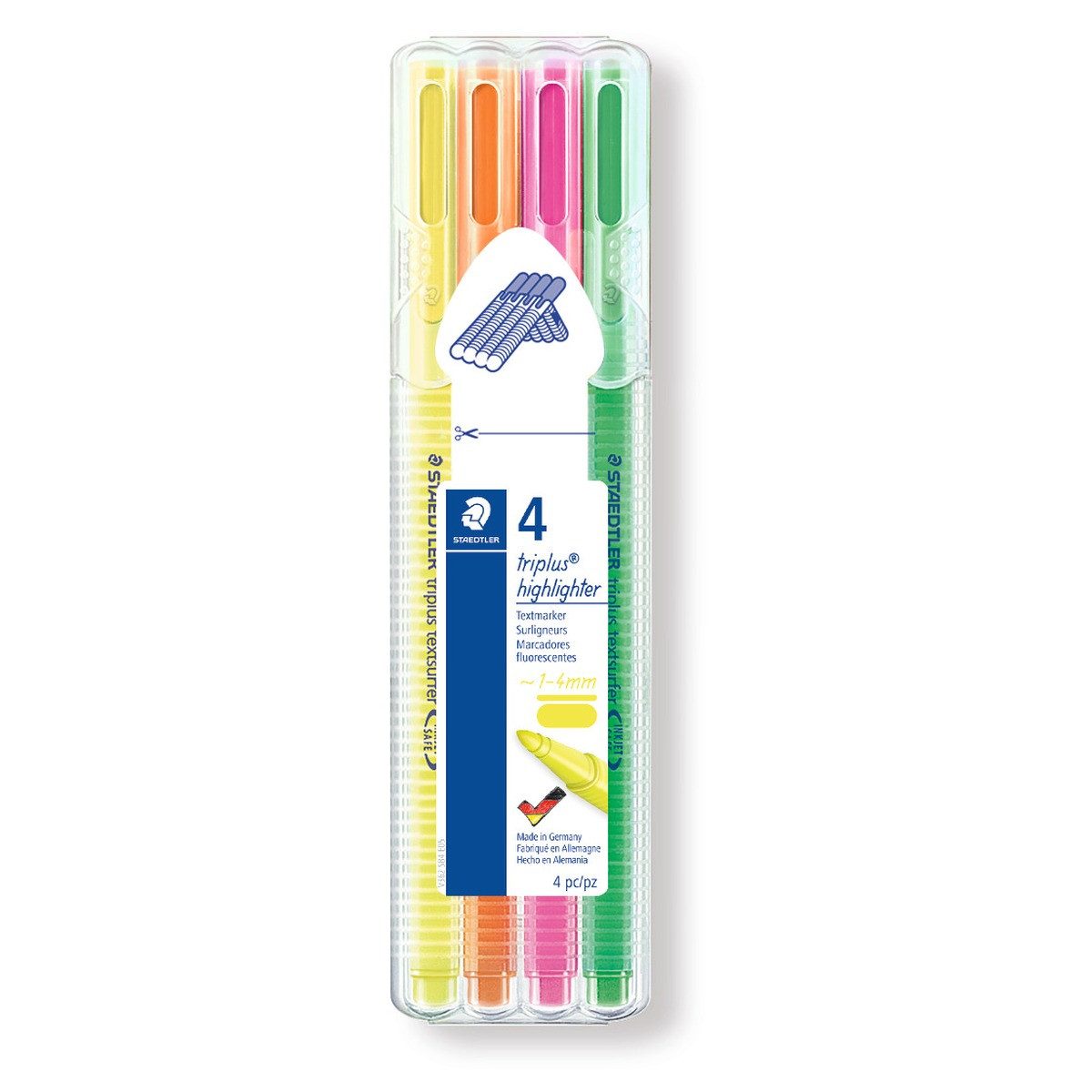 STAEDTLER Marker STAEDTLER Textmarker triplus textsurfer 4 Stück