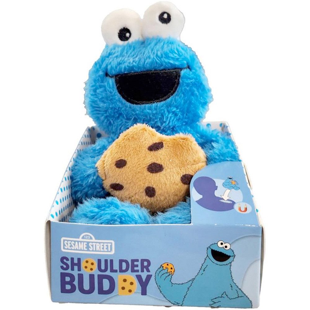 Krümelmonster Plüschfigur Shoulder Buddy Krümelmonster w/Cookie, 15 cm