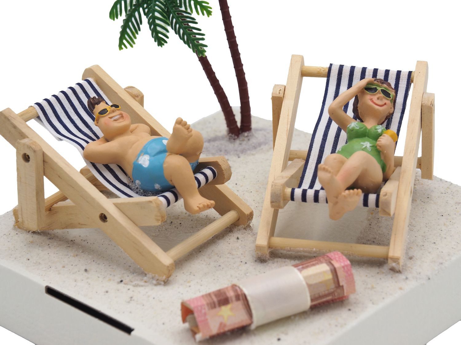 ZauberDeko Geschenkbox Geldgeschenk Verpackung Liegestuhl Urlaub günstig online kaufen