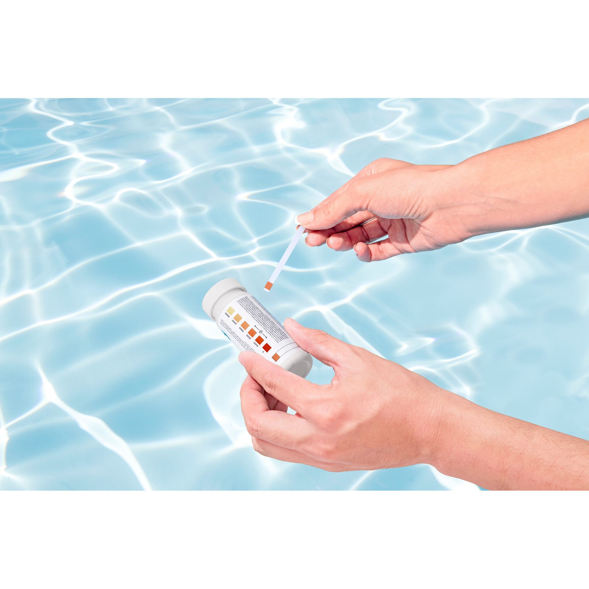 Bestway Pool-Wassertest Teststreifen Salzwasser für Pool und SPA 25 Stück, zur einfachen Überprüfung des Salzgehalts
