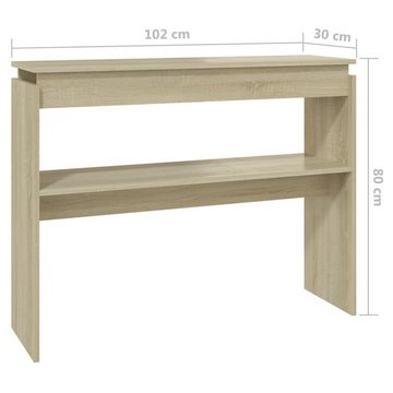 furnicato Beistelltisch Konsolentisch Sonoma-Eiche 102x30x80 cm Holzwerkstoff (1-St)