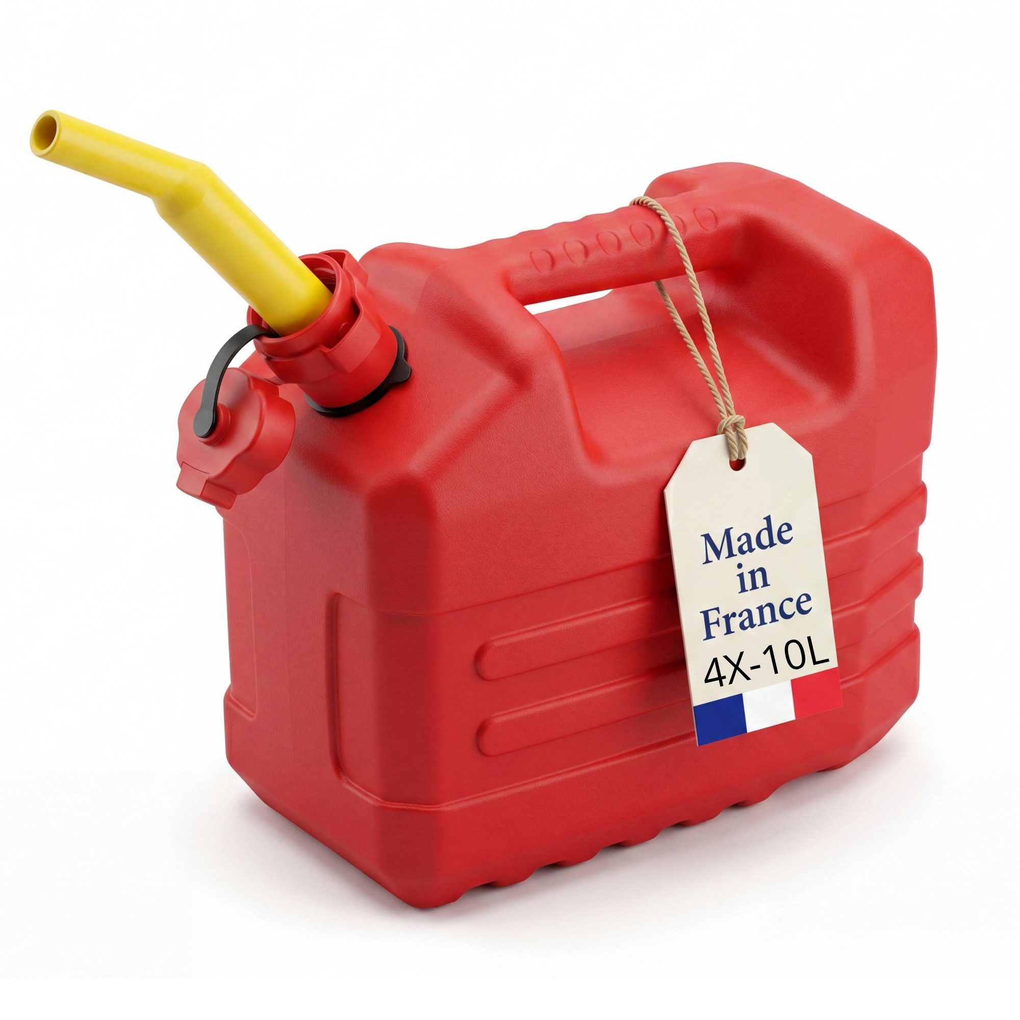 BigDean Benzinkanister 10 Liter Kraftstoffkanister Kanister (Set, 4 St., Benzinkanister), 10L, Eindrehbarer Ausgießer