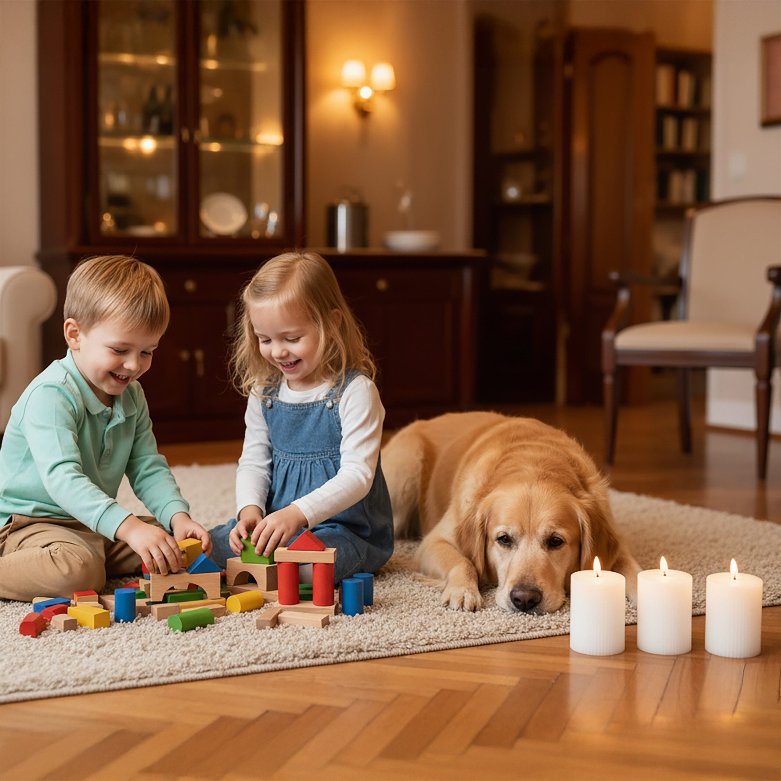 relaxdays LED-Kerze 4er Set 13 cm, weiß