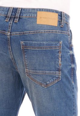 TOM TAILOR Straight-Jeans Herren Jeanshose Marvin Regular Fit Denim Hose mit Stretch