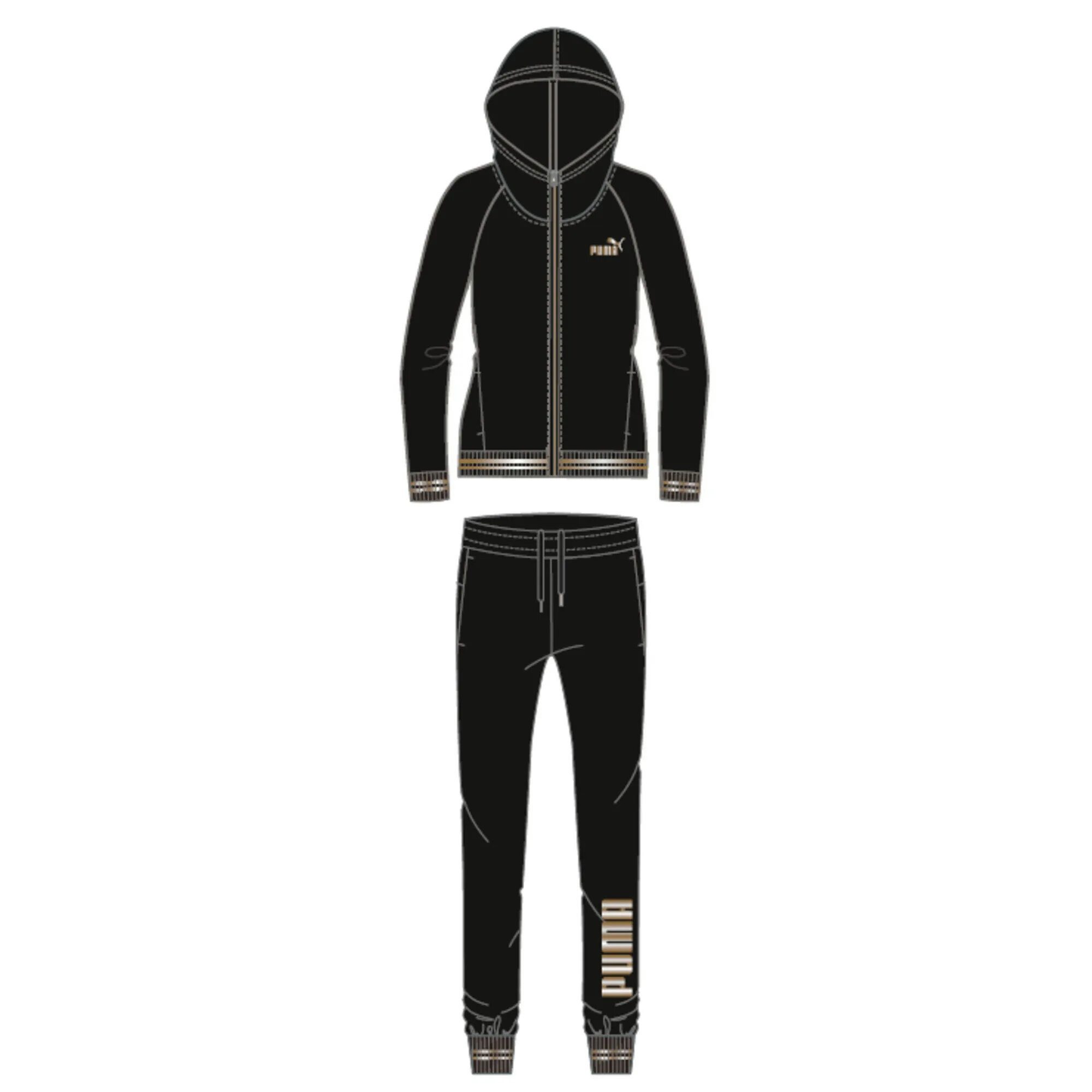 PUMA Trainingsanzug Puma Damen Trainingsanzug Gold günstig online kaufen