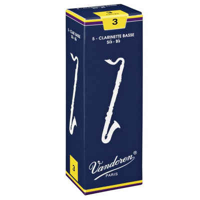 Vandoren Eb-Klarinette, Classic Bassklarinette 2 Schachtel mit 5 Blättern