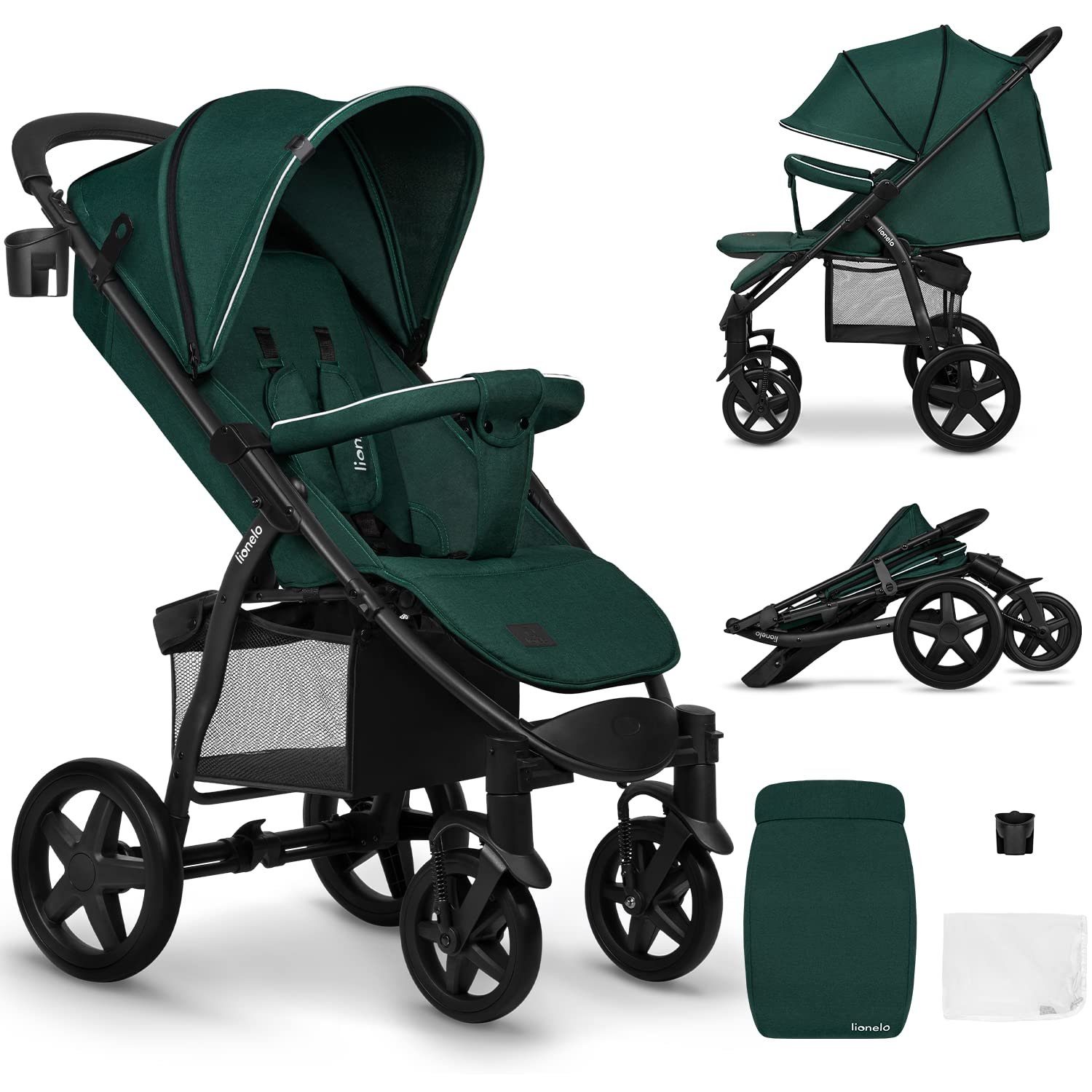 lionelo Kinder-Buggy Annet Tour, bis 22 kg 5-Punkt-Sicherheitsgurte