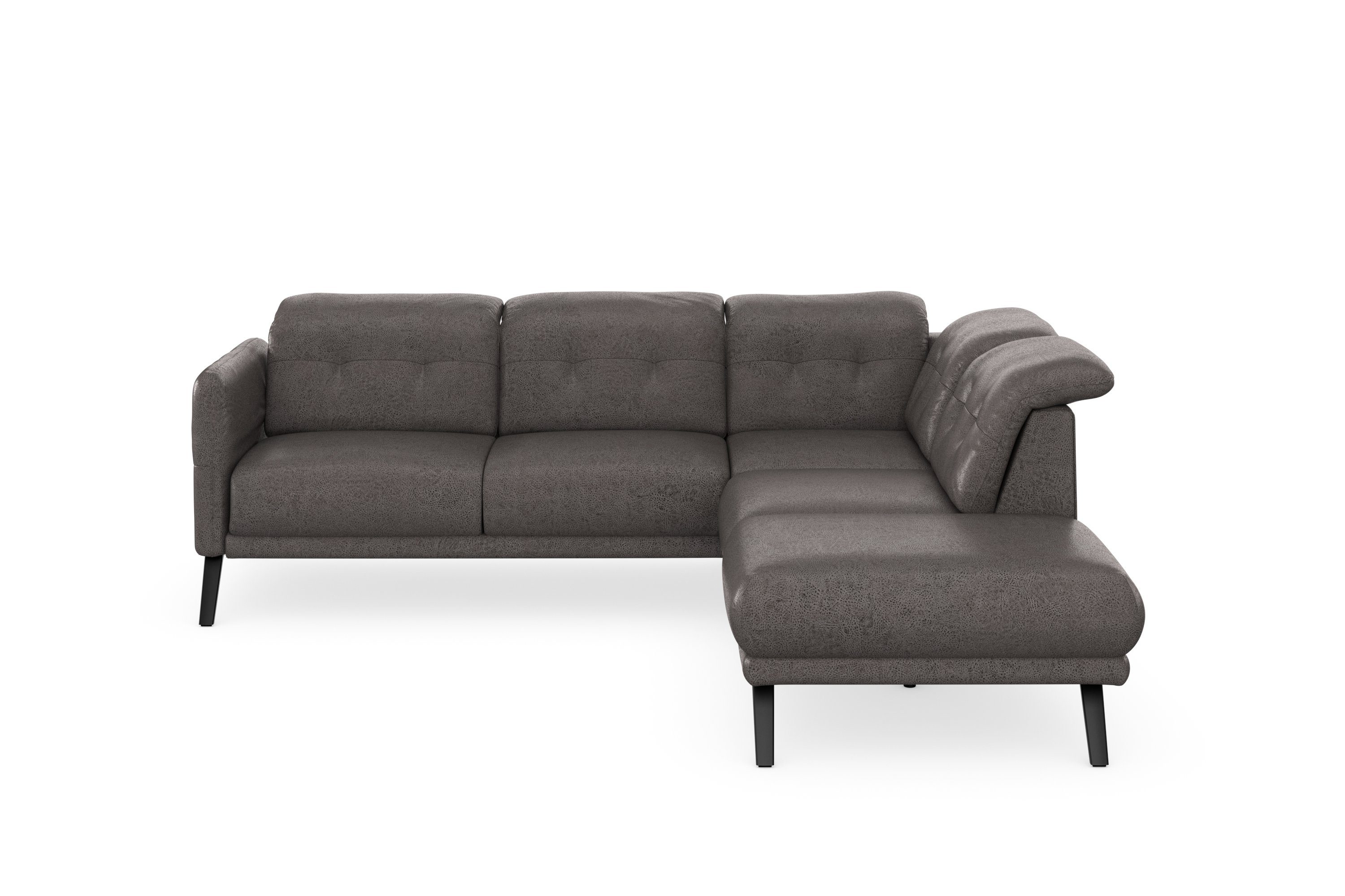 sit&more Ecksofa Scandia, Wahlweise mit Kopfteilverstellung und Armteilfunktion