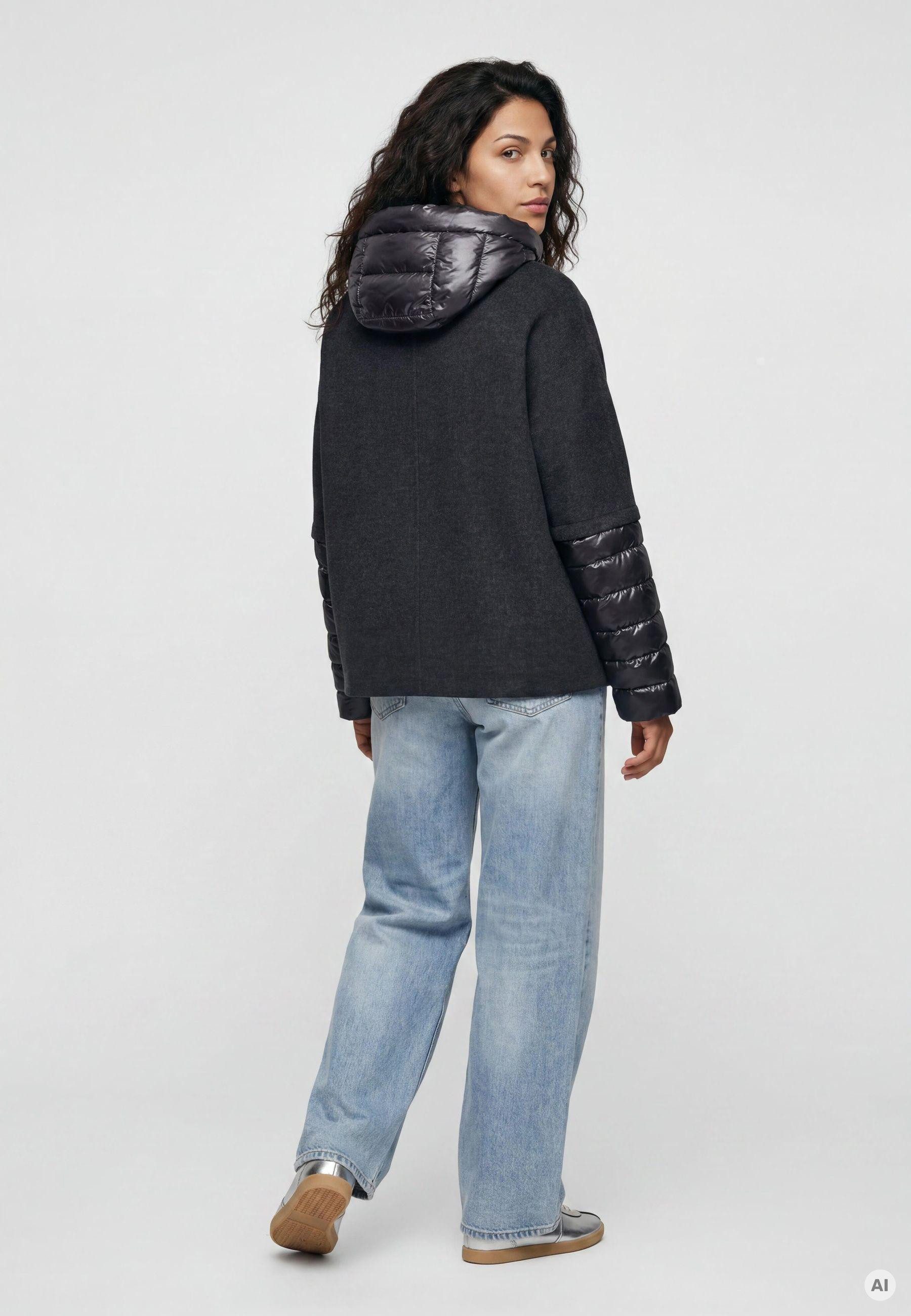 MILESTONE Wolljacke MSAzalea Damen Jacke Wolle casual Reißverschluss – Bild 2 von 5