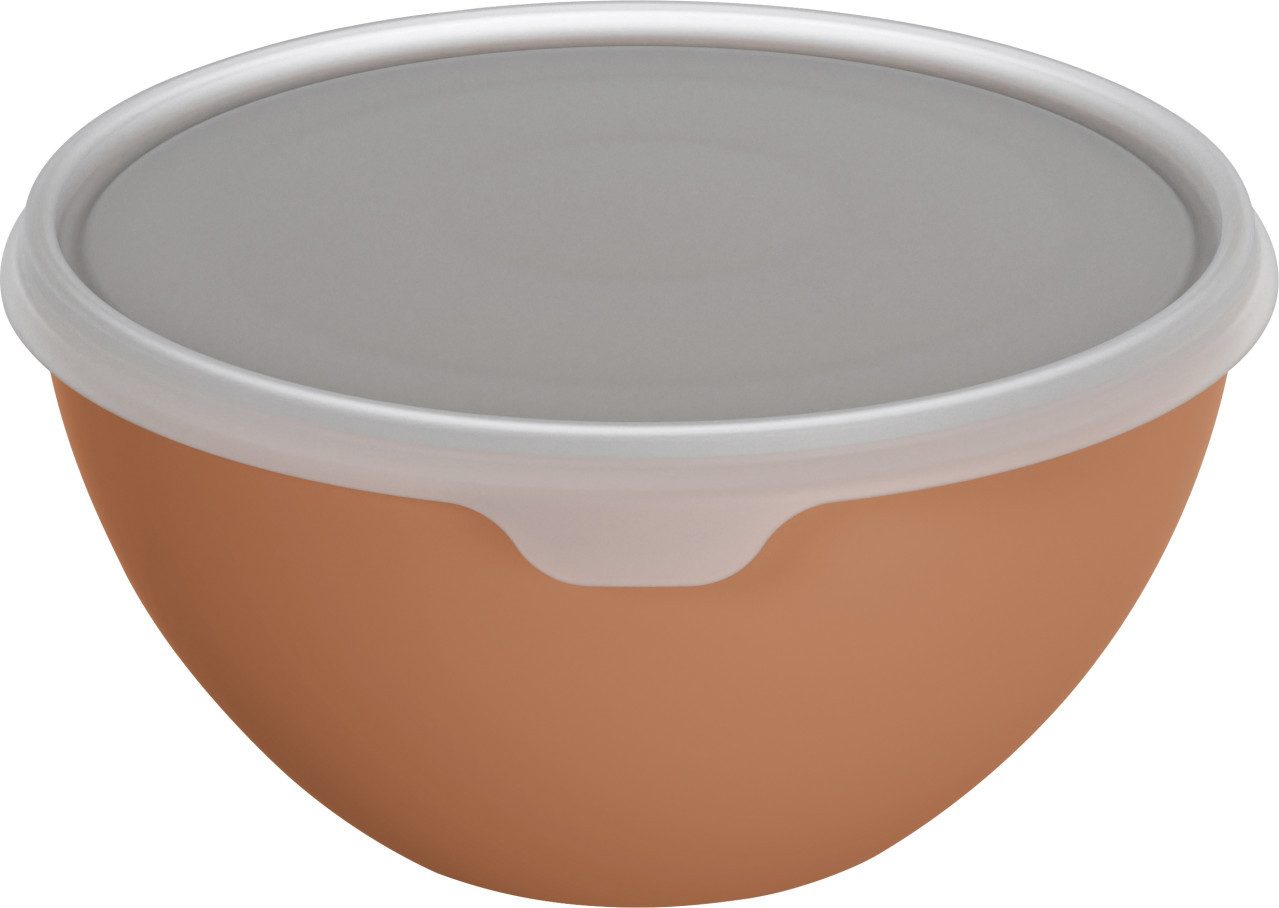 ROTHO Küchenorganizer-Set Rotho Schüssel + Deckel Caruba 3 L coral clay