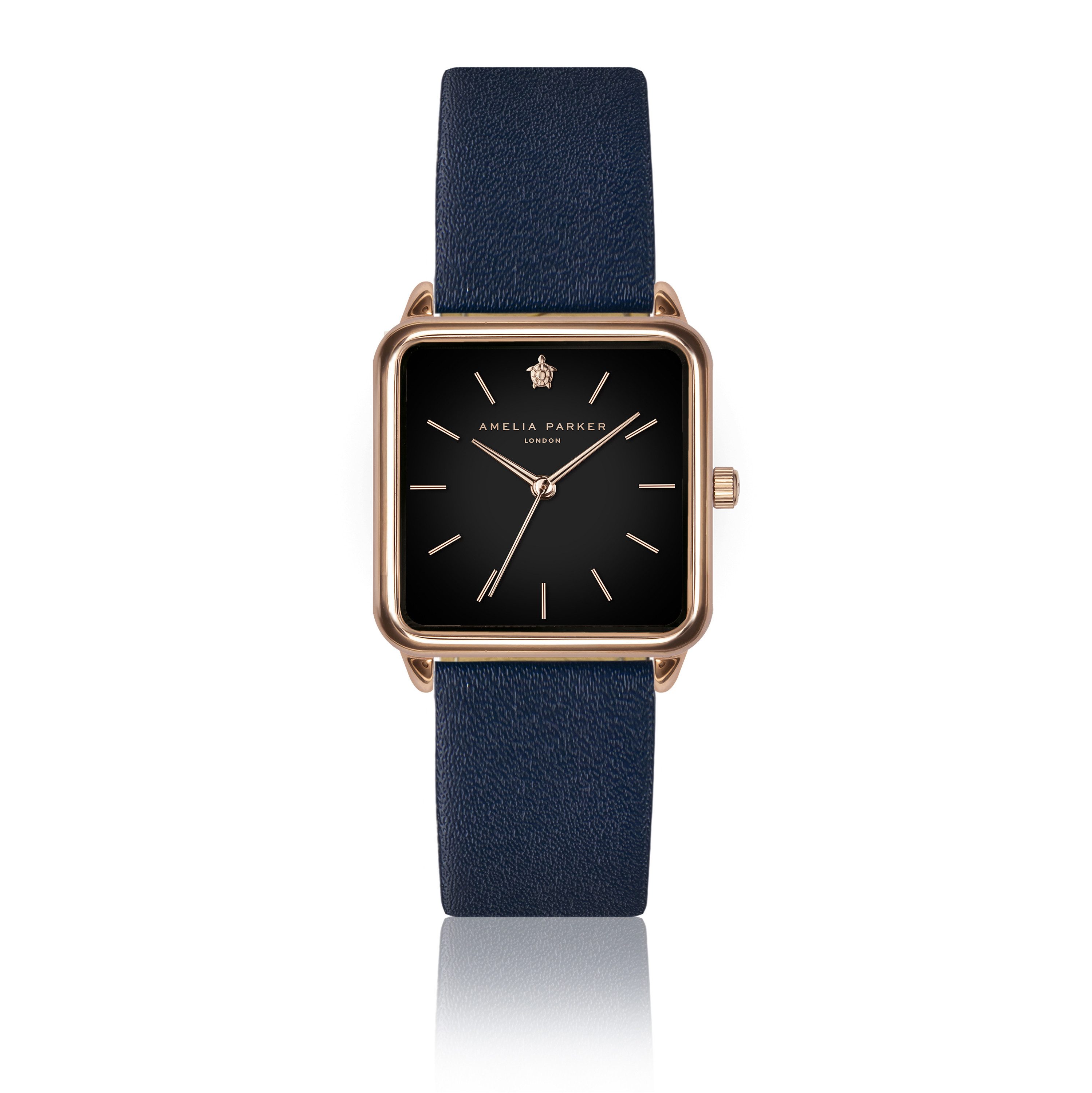 AMELIA PARKER Quarzuhr AC7-S128R Night Plaza Dark blue Leather