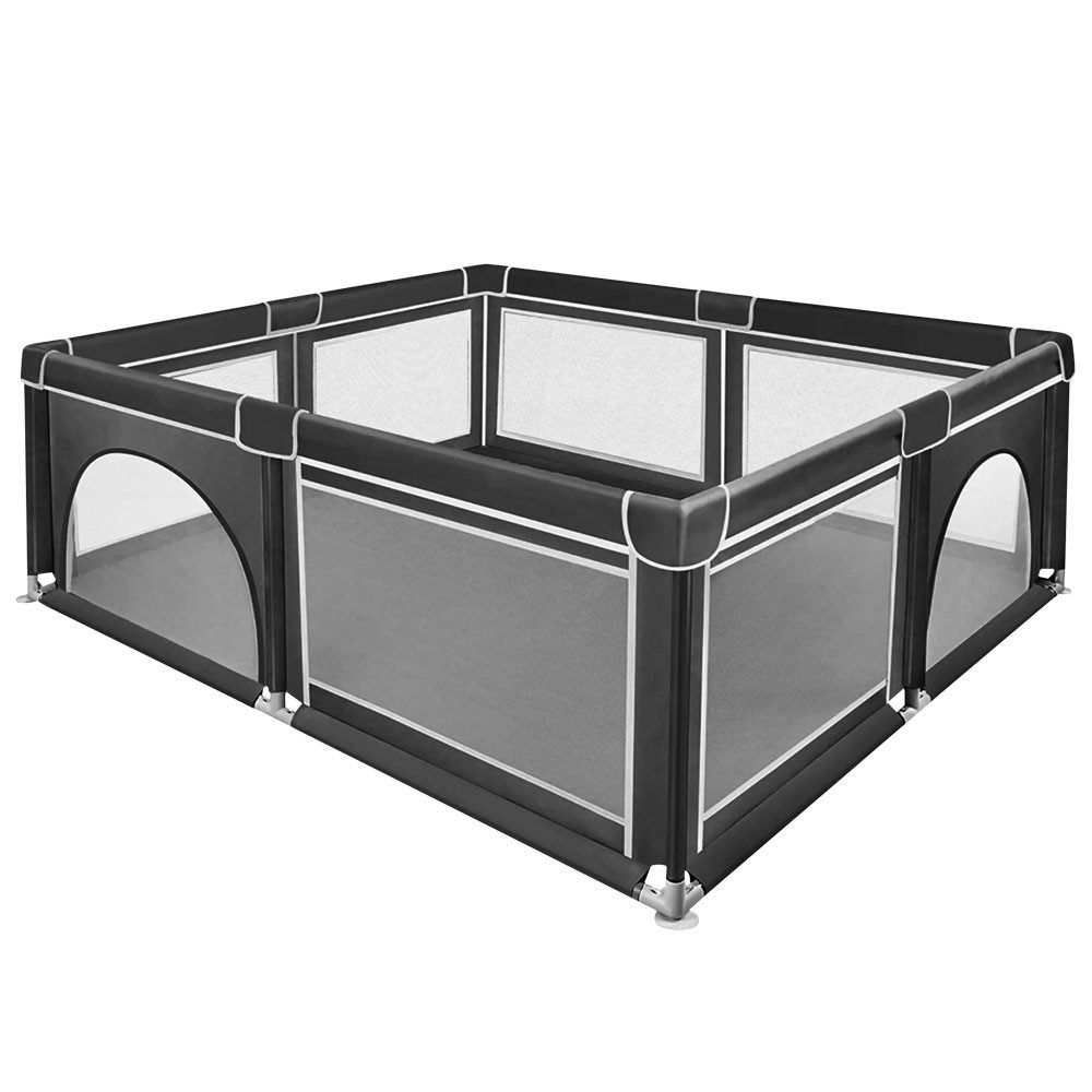 JEOBEST Laufgitter XL Sicherheitsspielplatz Schutzgitter - 180x150x66cm, (Baby Krabbelgitter, 1-tlg), mit atmungsaktivem Netz, Tragetasche