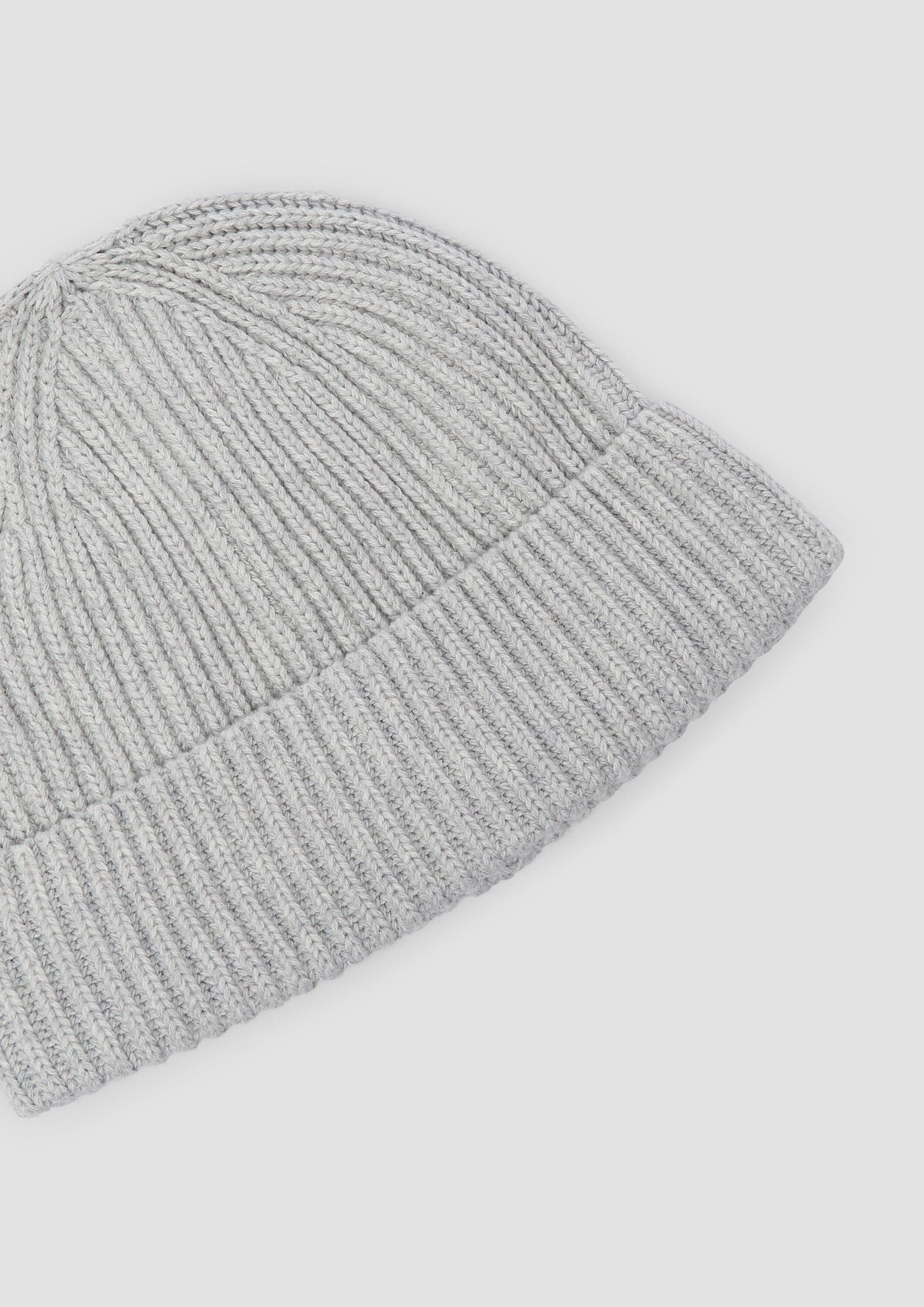 s.Oliver Strickmütze Mütze Gestrickte Baumwoll-Beanie mit günstig online kaufen