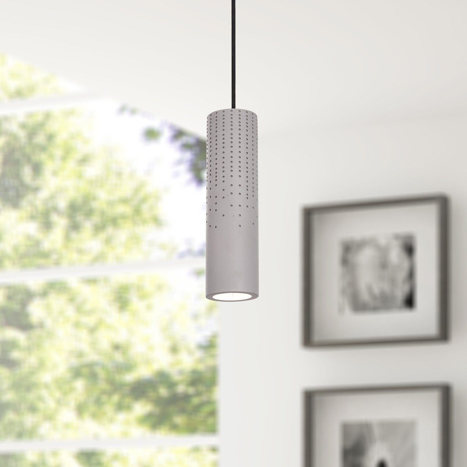 BAROLL, Paco Lampe Für ohne Esszimmer Leuchtmittel, Wohnzimmer Küche, Pendelleuchte Höhenverstellbar LED, GU10, Home