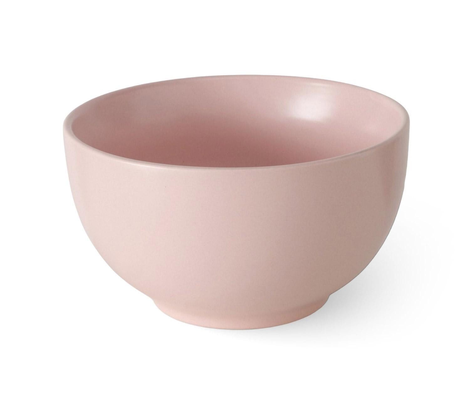 BOLTZE GRUPPE GmbH Müslischale PASTELL, Ø 14 cm, Pastellrosa, 560 ml, Steinzeug, (1-tlg), spülmaschinen- und mikrowellengeeignet
