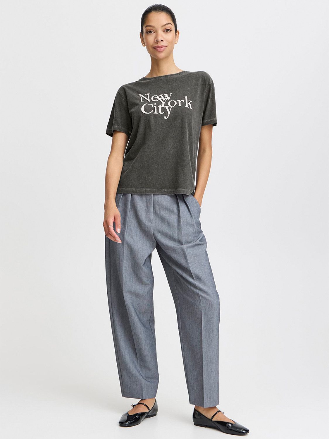 b.young T-Shirt Relaxed Fit NYC Print günstig online kaufen
