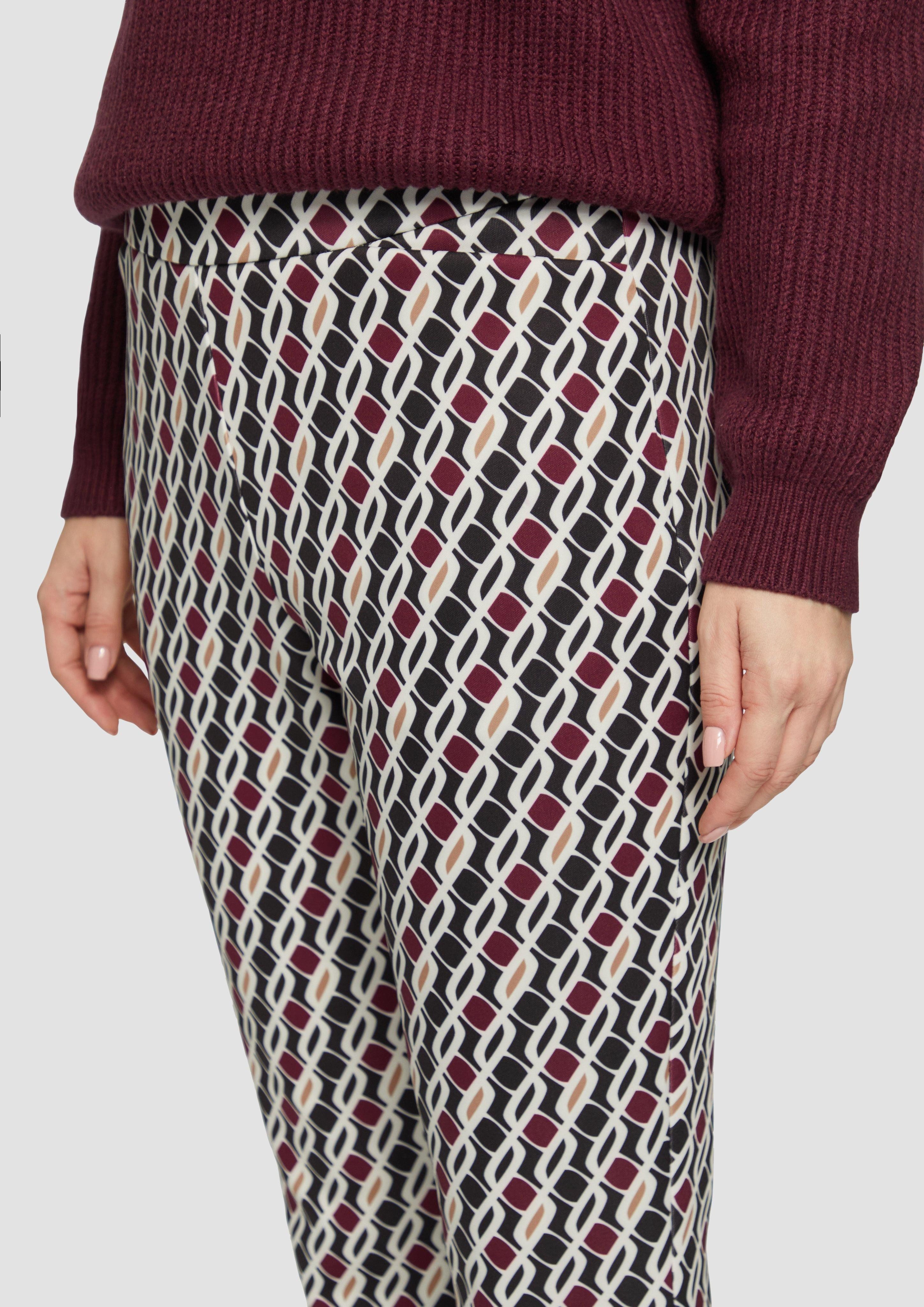 s.Oliver BLACK LABEL 7/8-Hose Slim-Fit-Hose mit günstig online kaufen