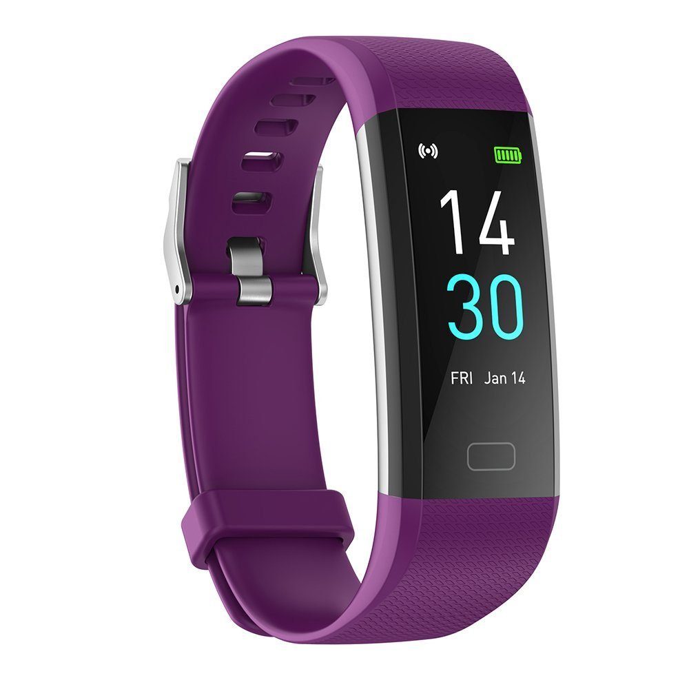 Gontence Fitness Armband mit Pulsmesser Blutdruck Wasserdicht IP68 Smartwatch Smartwatch