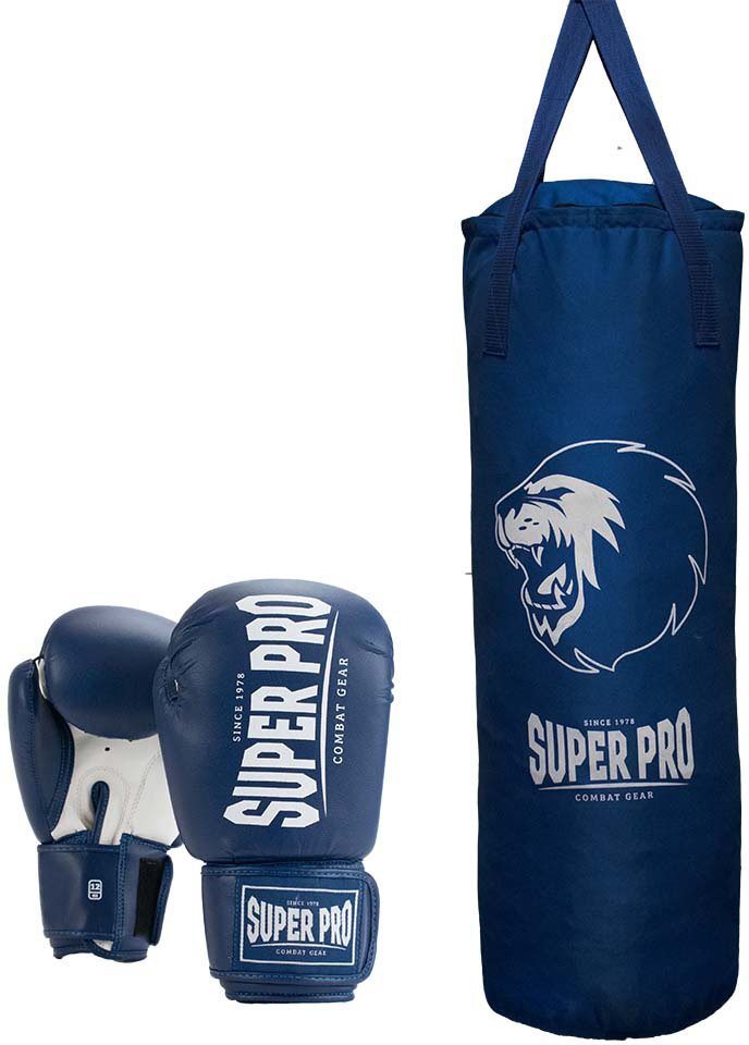 Super Pro Boxsack Boxing Set Punch (Set, mit Boxhandschuhen), Schöner,  solider Boxhandschuh in 12 oz
