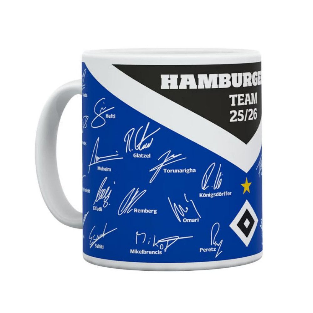 VertriebsArena GmbH HSV Tasse Unterschriften 25/26, Steingut