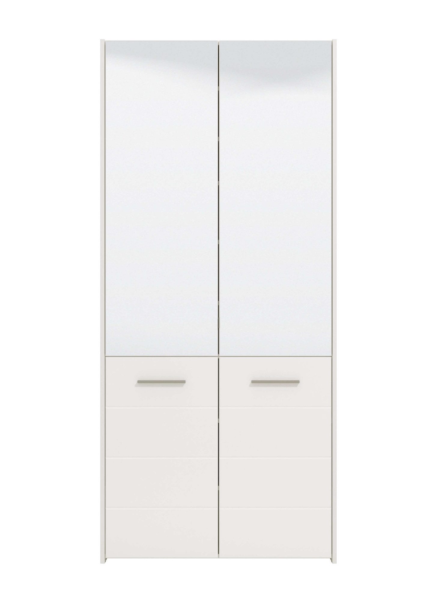 Home affaire Schuhschrank Menorca Schuhkommode, Lagerschrank, Schuhregal, Breite 90 cm mit vier Türen, in modernen und eleganten Farben, mit zwei Spiegeln