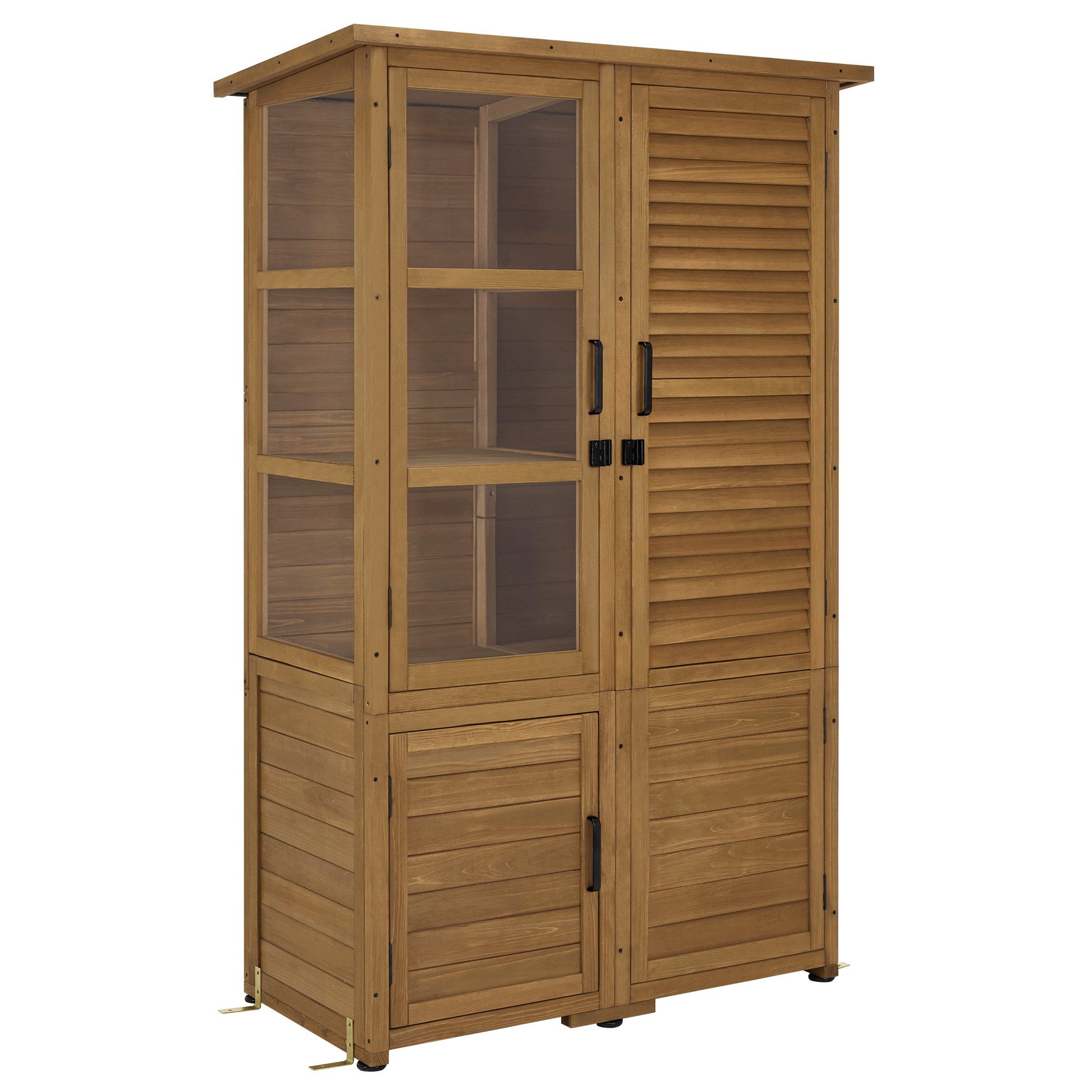 MCombo Gerätehaus M MCombo Gartenschrank Gartenhaus Holz, 55×110×175 cm, 0130D