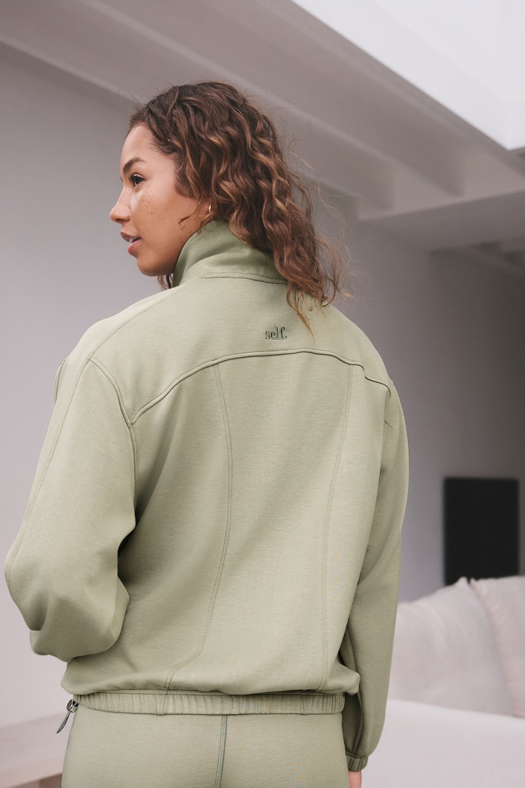 self Sweater Self. Modal-Sweatshirt mit 1/2-Reißverschluss (1-tlg) günstig online kaufen